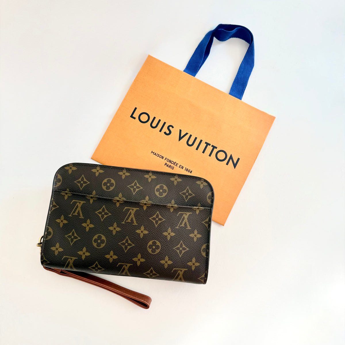Louis Vuitton Monogram Canvas Orsay Clutch Bag