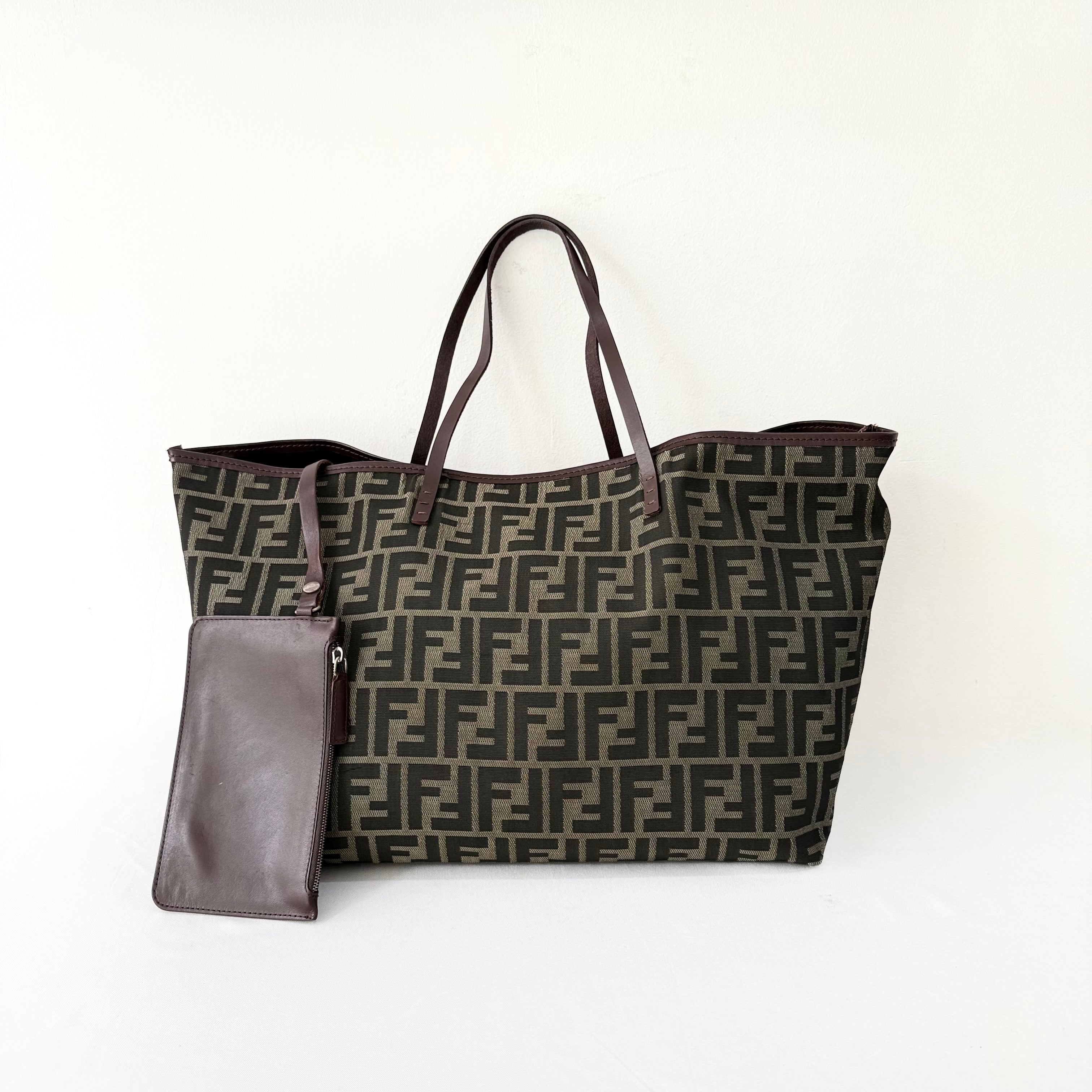 Fendi Brown Zucca Canvas Tote