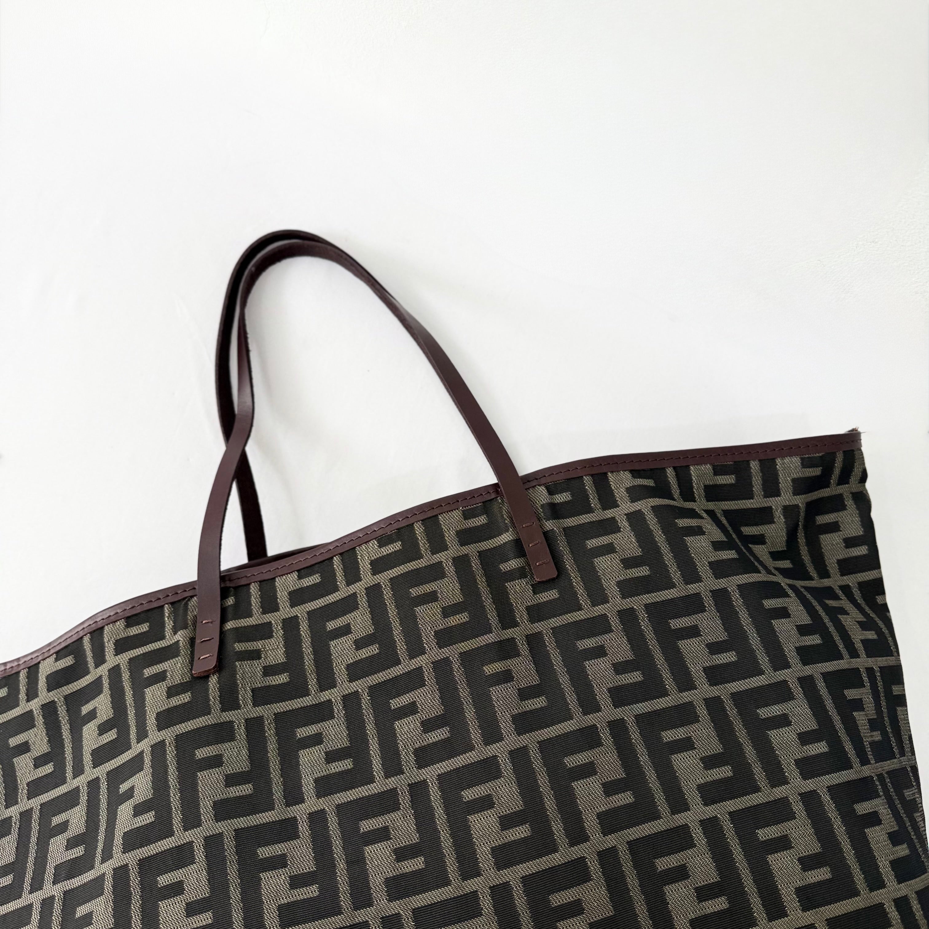 Fendi Brown Zucca Canvas Tote