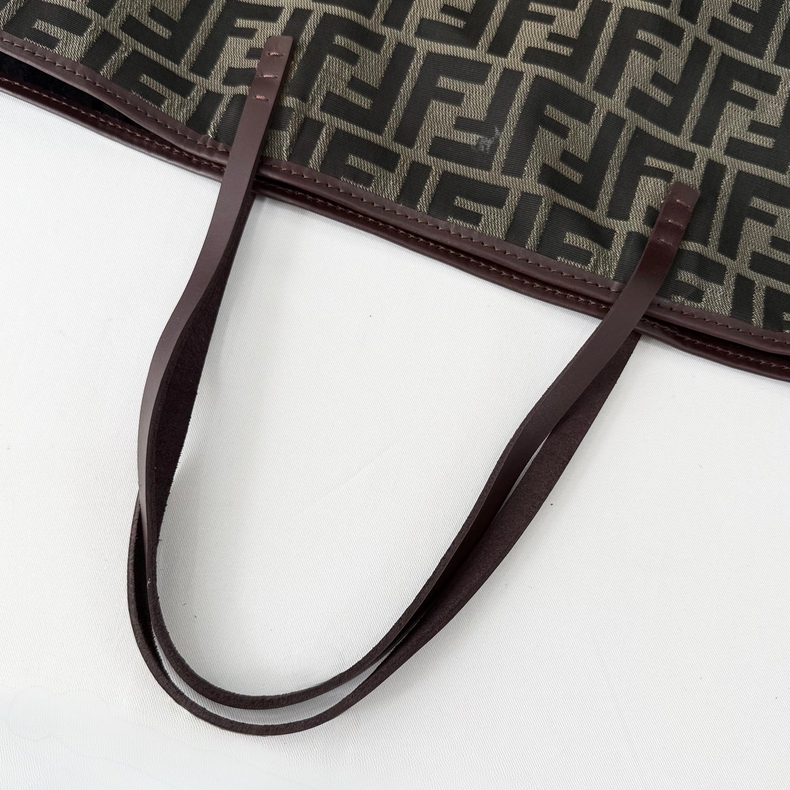 Fendi Brown Zucca Canvas Tote