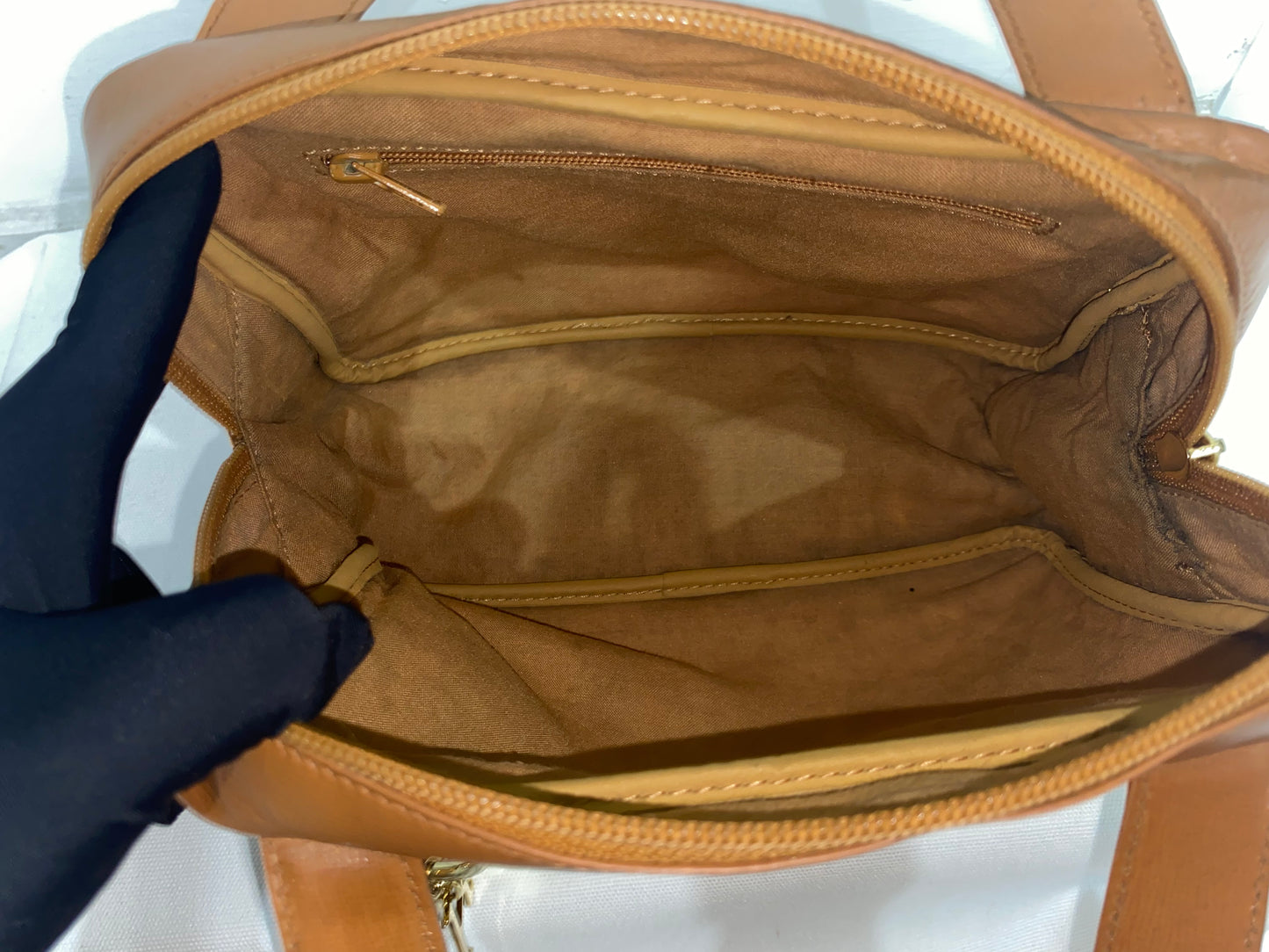 Christian Dior Orange Canvas Tote Bag