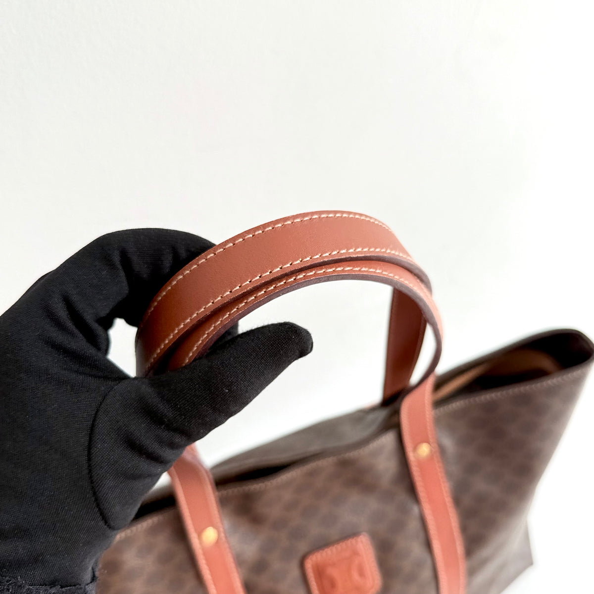 Celine Macadam Coated Canvas Tote Bag