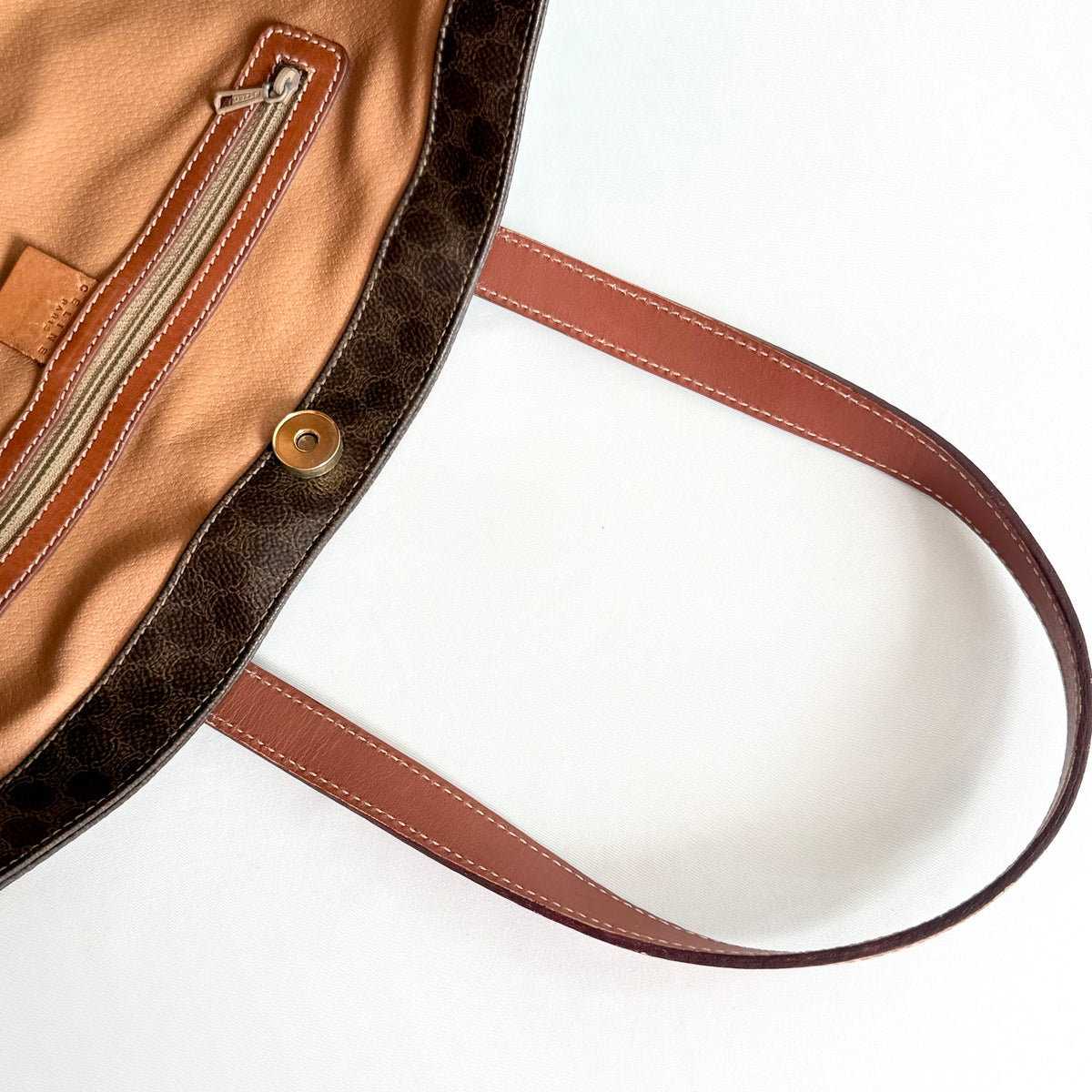 Celine Macadam Coated Canvas Tote Bag