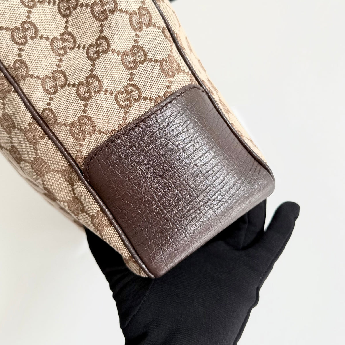 Gucci GG Canvas Bamboo Tote Bag