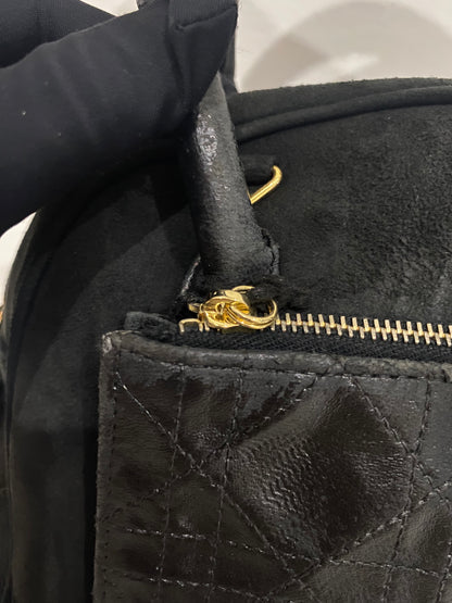 Christian Dior Black Cannage Vintage Handbag
