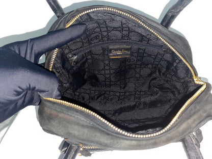 Christian Dior Black Cannage Vintage Handbag