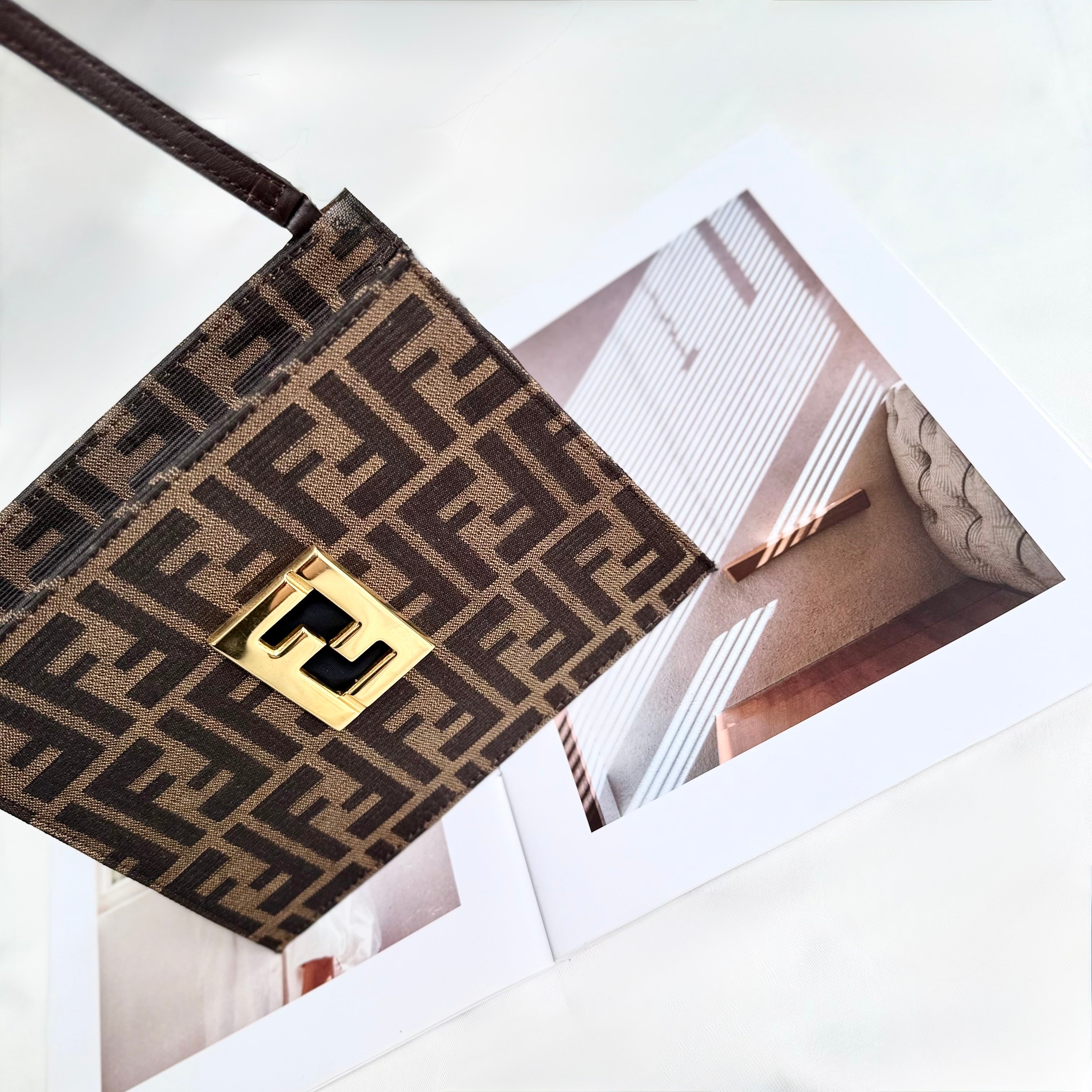 Fendi Brown Zucca FF Bag