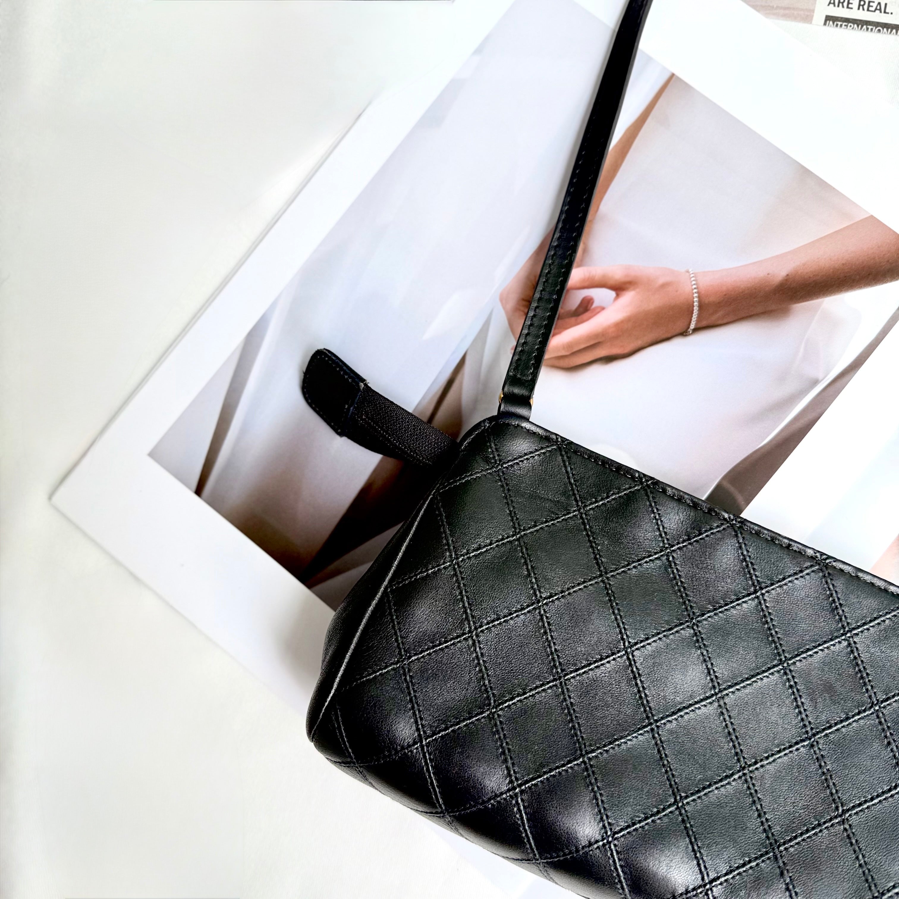 CHANEL CC Quilted Shoulder Bag