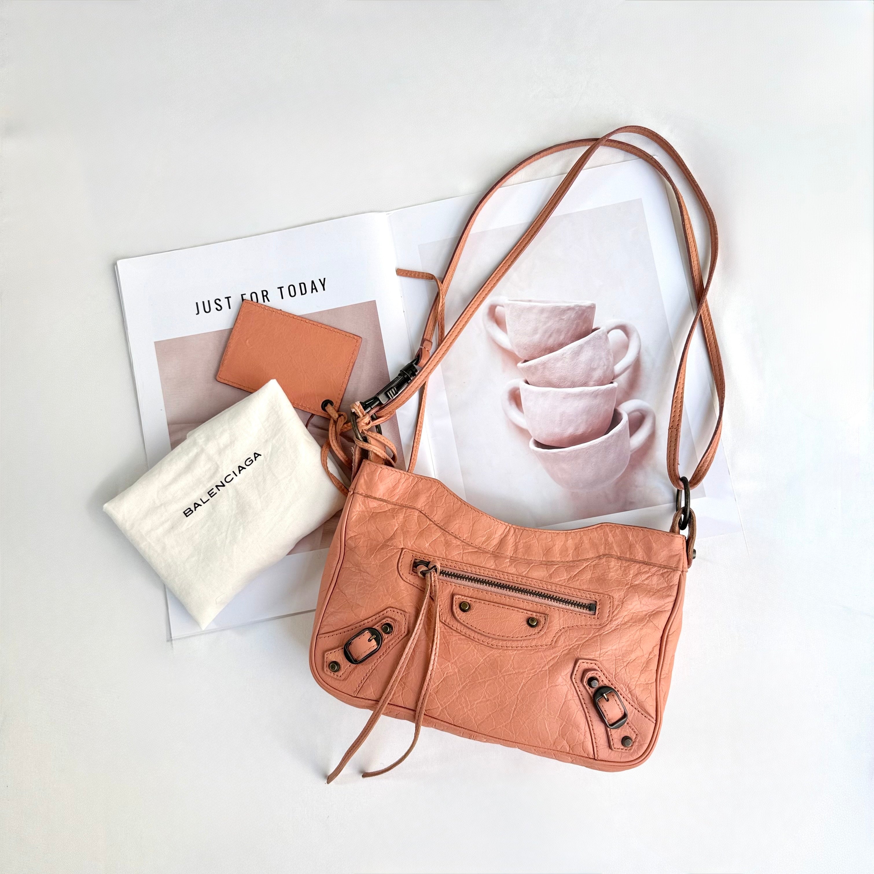 Balenciaga Brown Motocross Classic Hip Crossbody