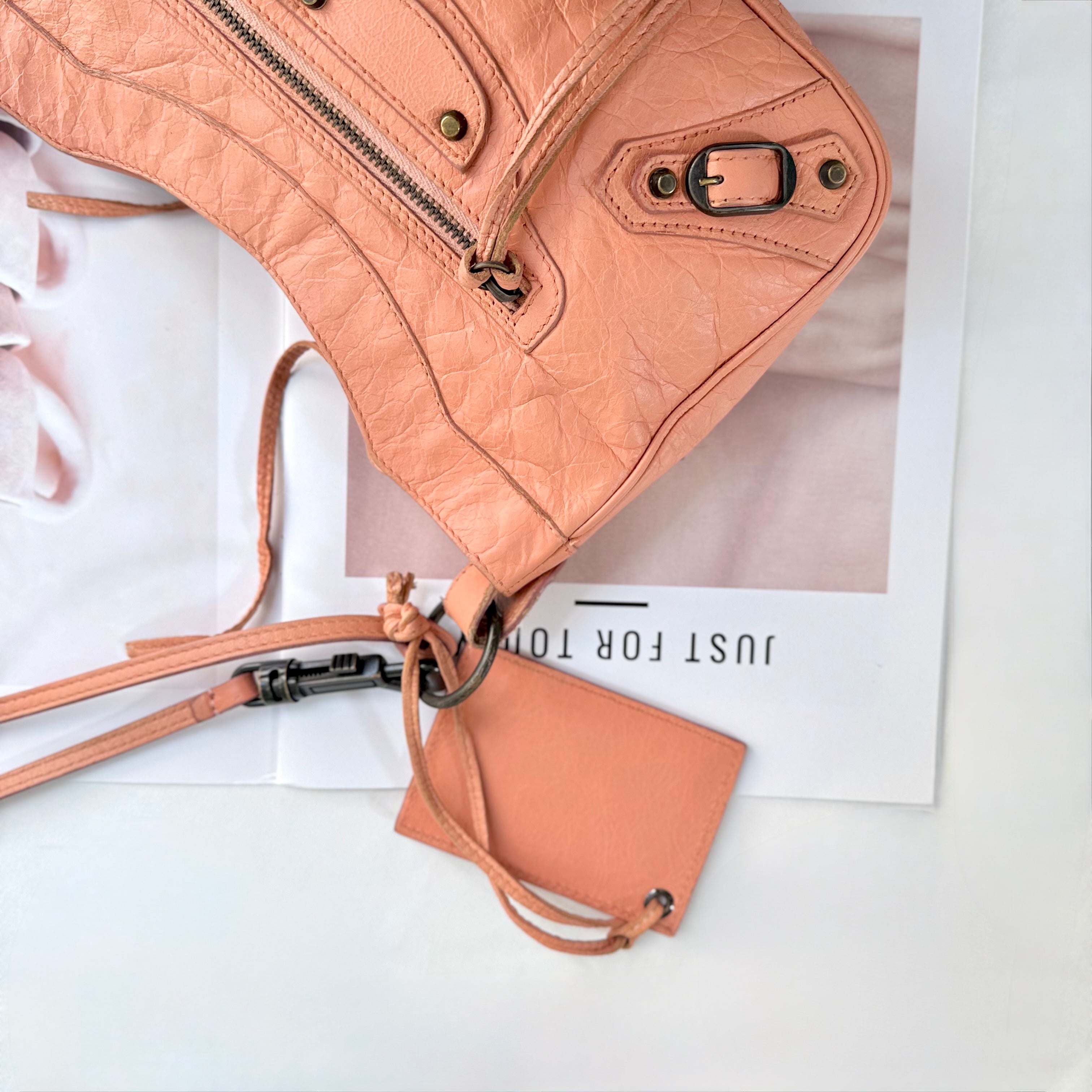 Balenciaga Brown Motocross Classic Hip Crossbody