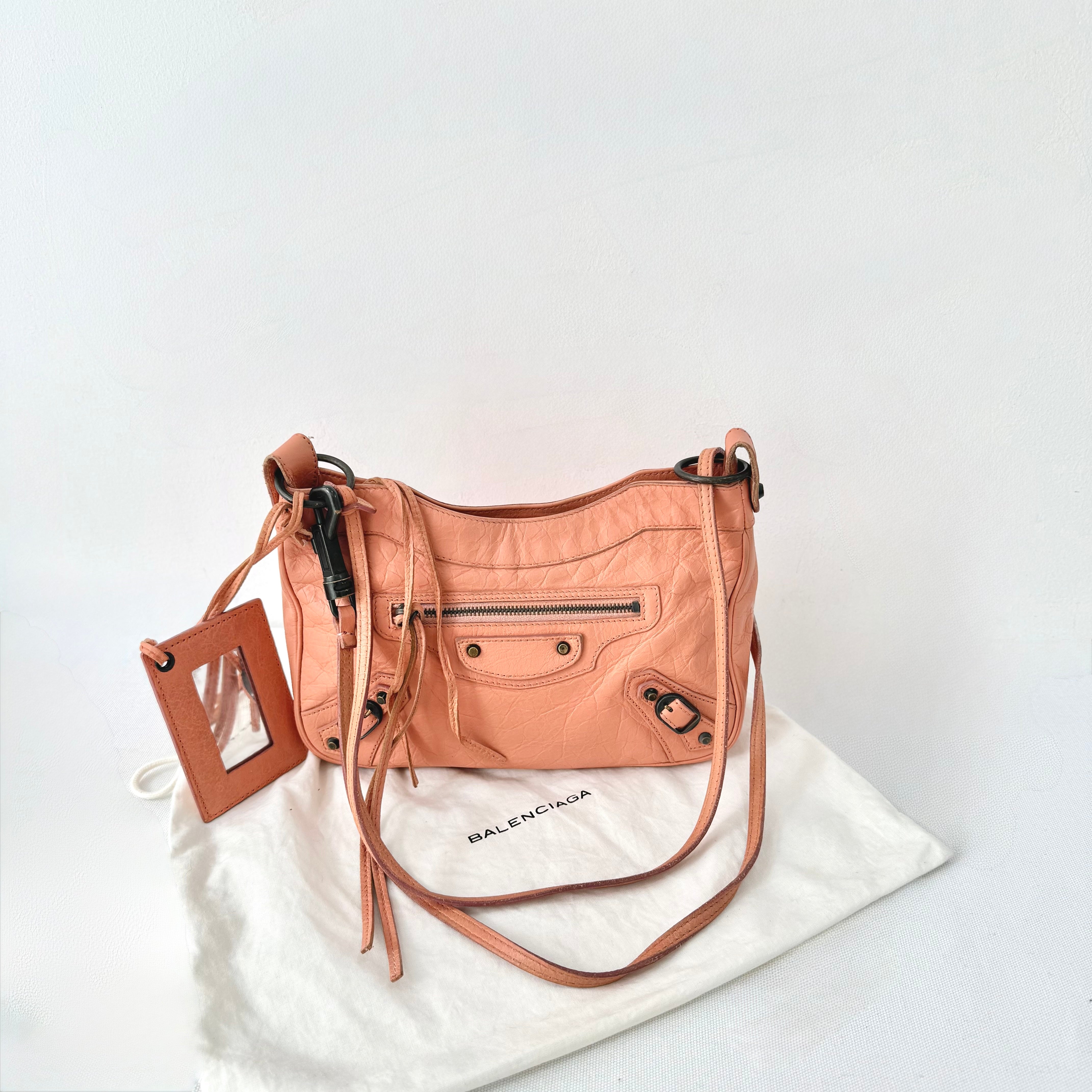 Balenciaga Brown Motocross Classic Hip Crossbody