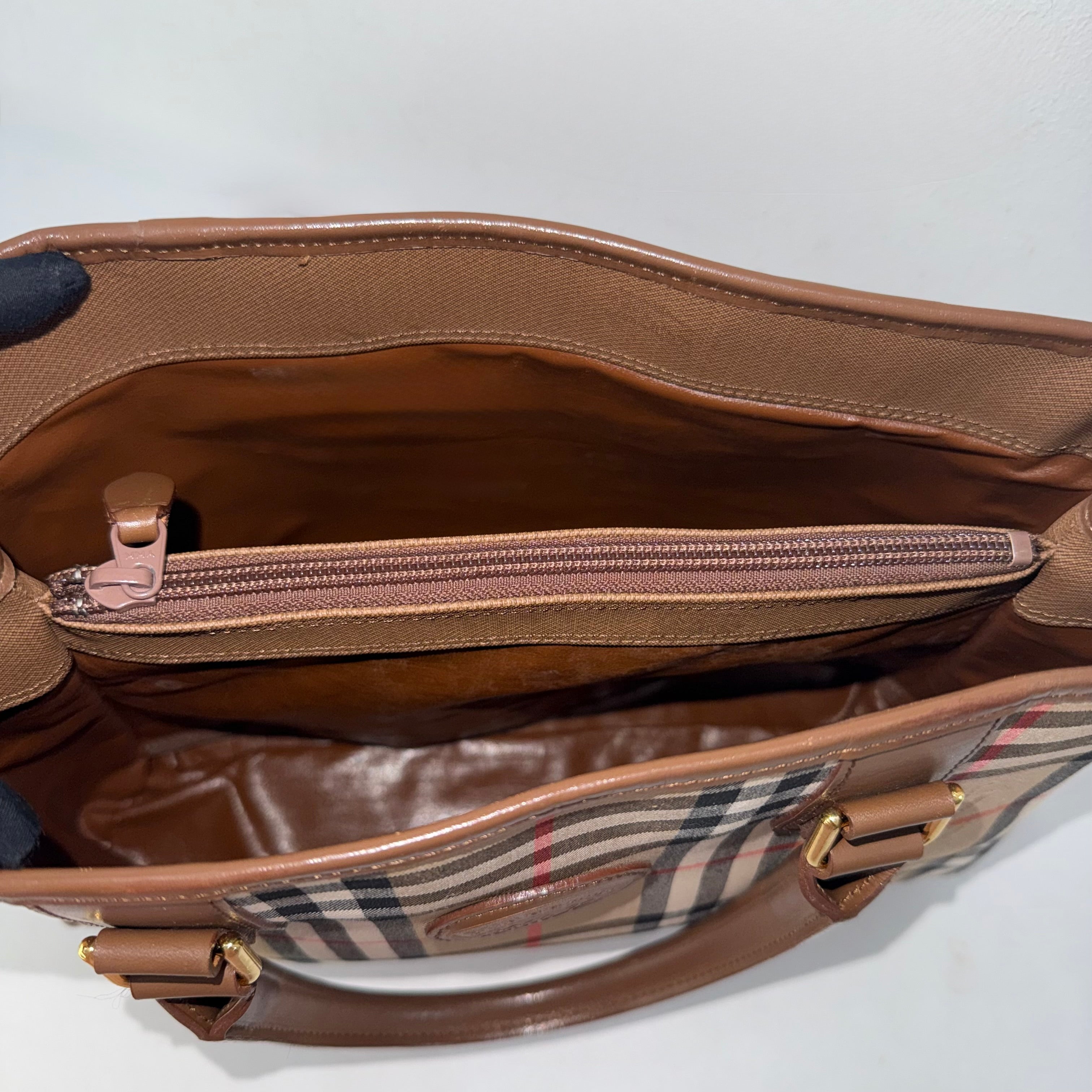 Burberry Nova Check Shadow Horse Tote