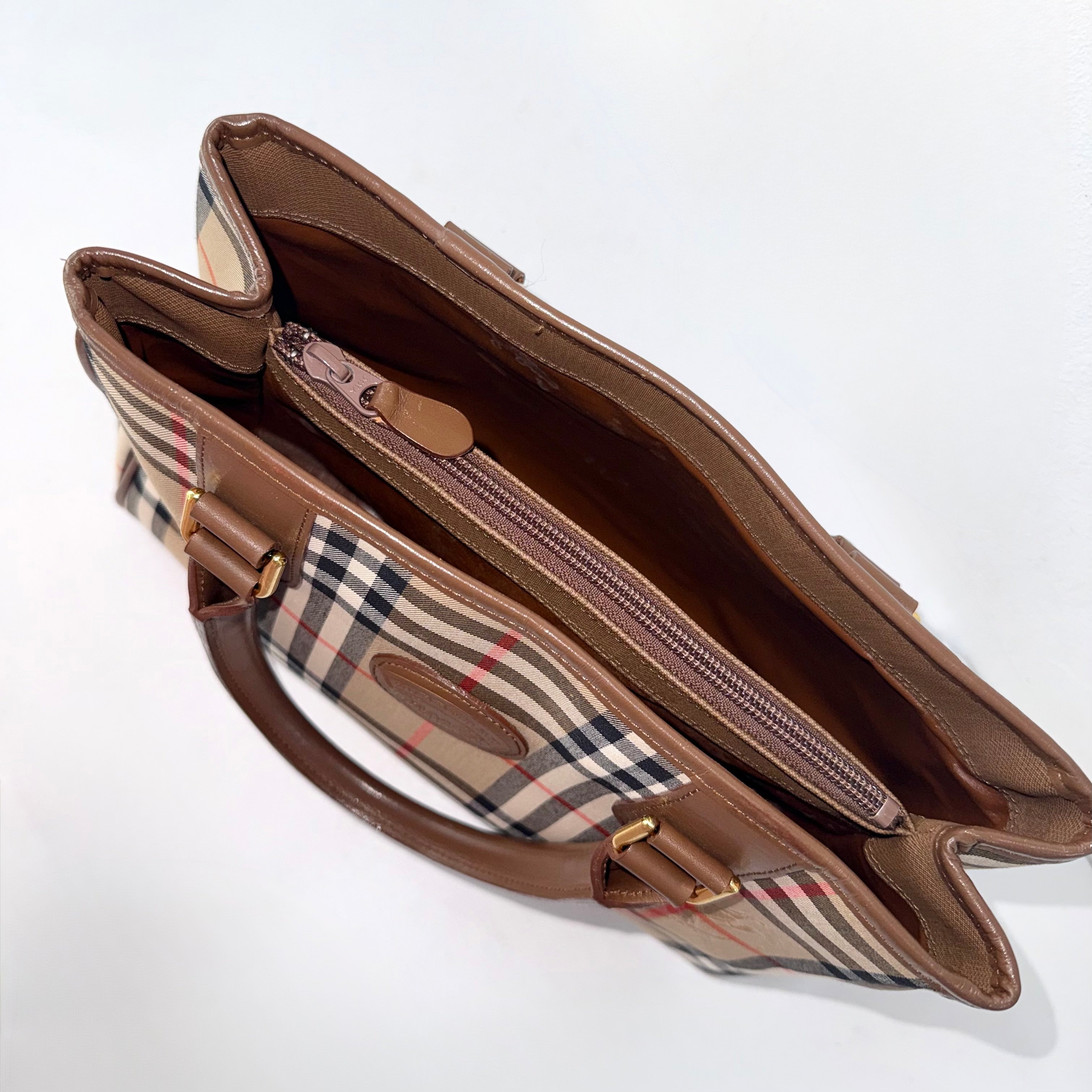 Burberry Nova Check Shadow Horse Tote