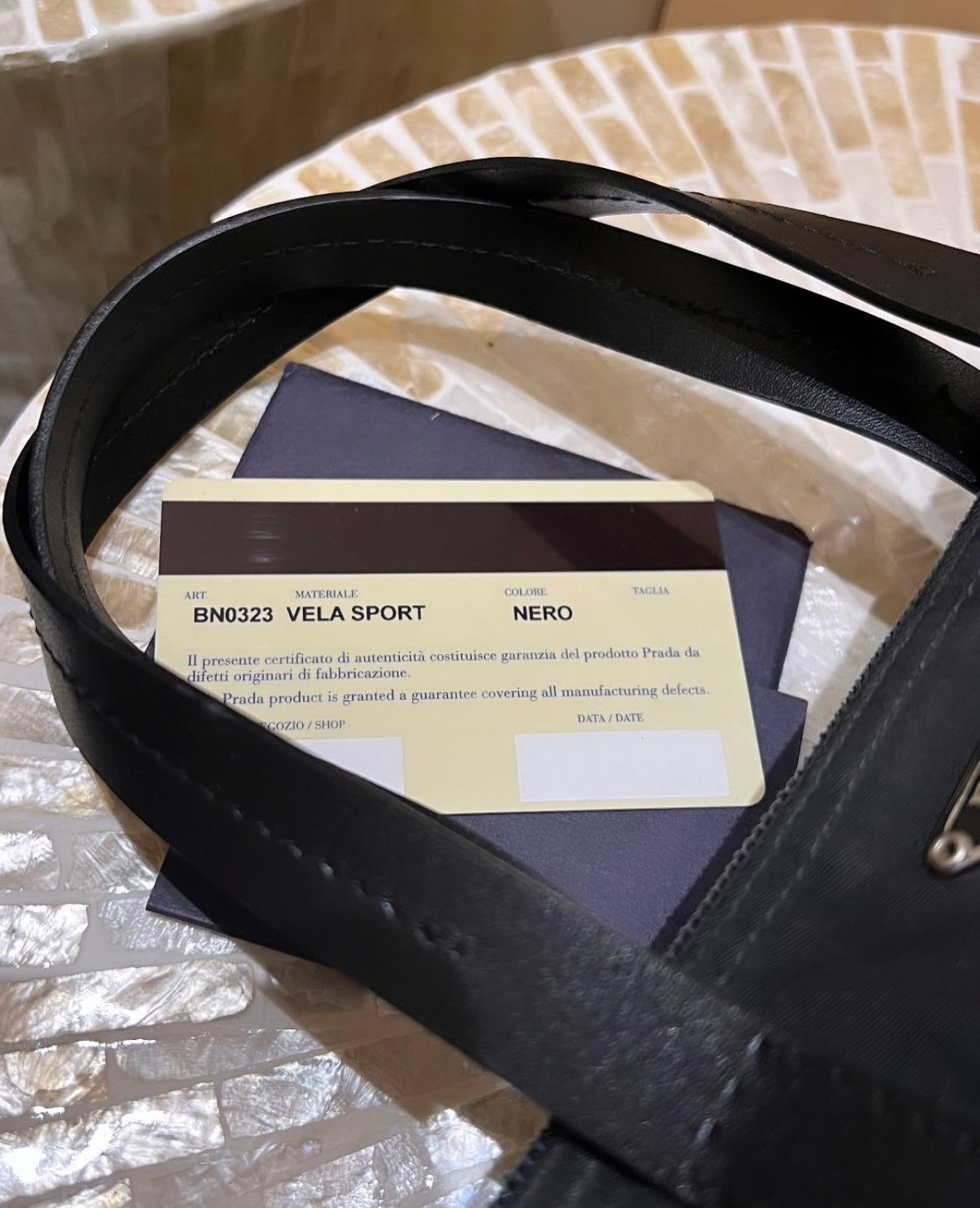 PRADA Black Nylon Tote Bag