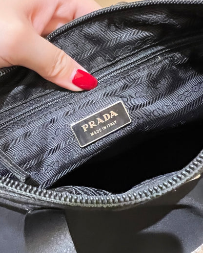 PRADA Black Nylon Tote Bag
