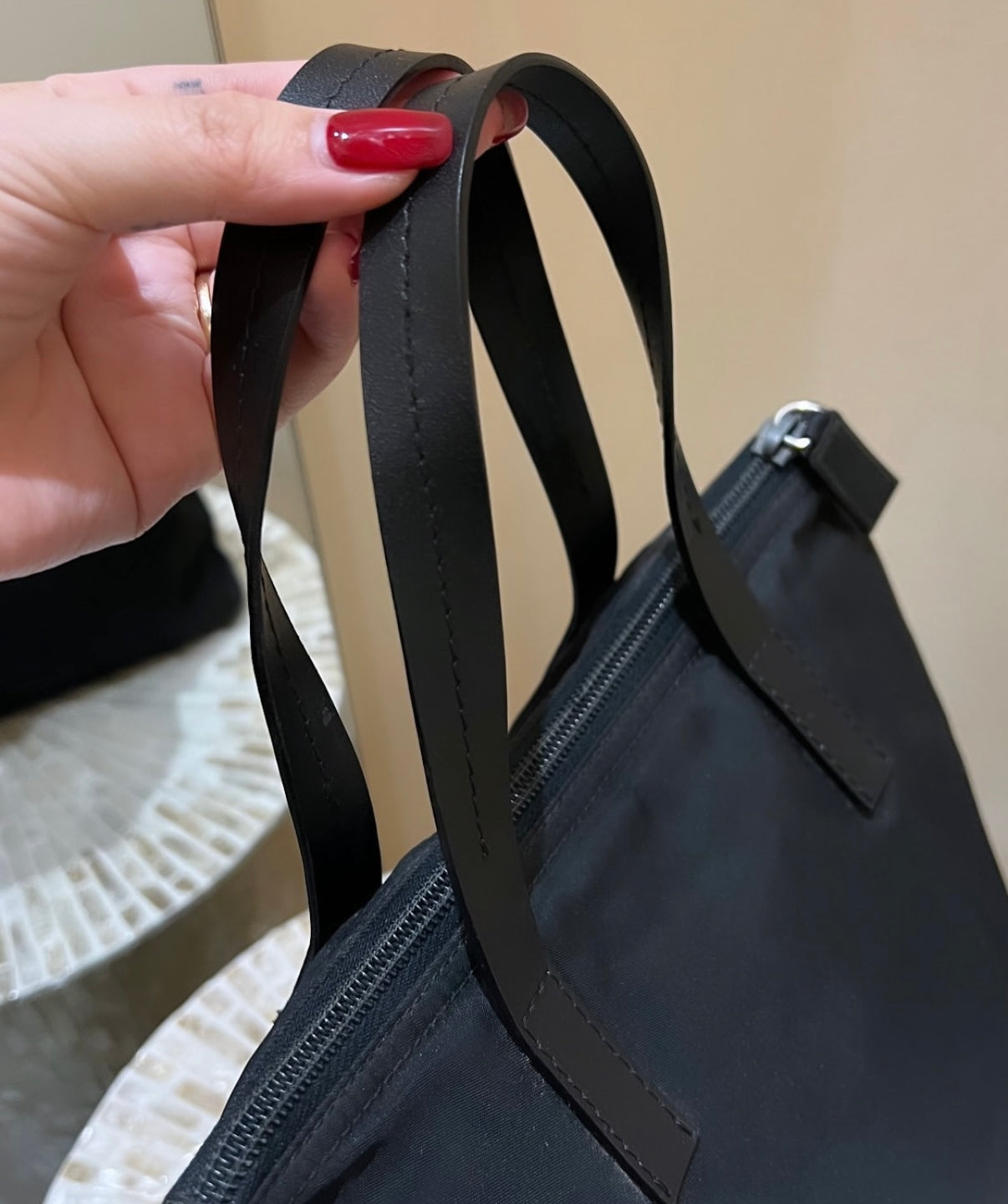 PRADA Black Nylon Tote Bag