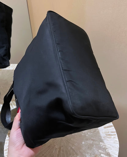 PRADA Black Nylon Tote Bag