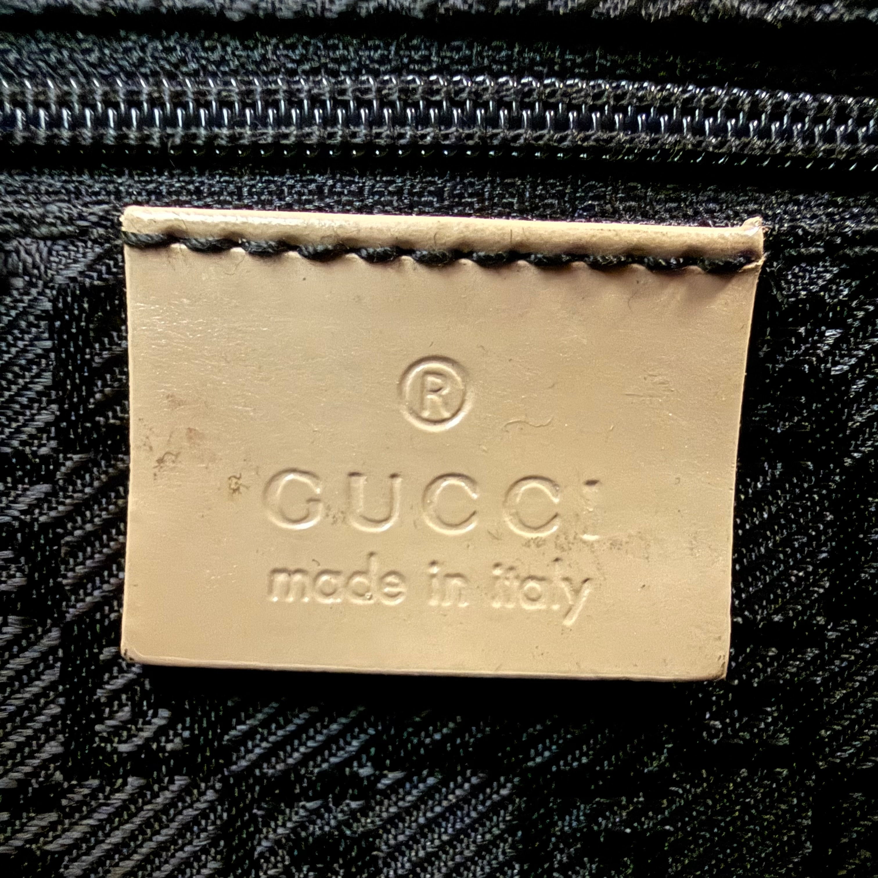 Gucci Beige Patent Leather Jackie Shoulder Bag