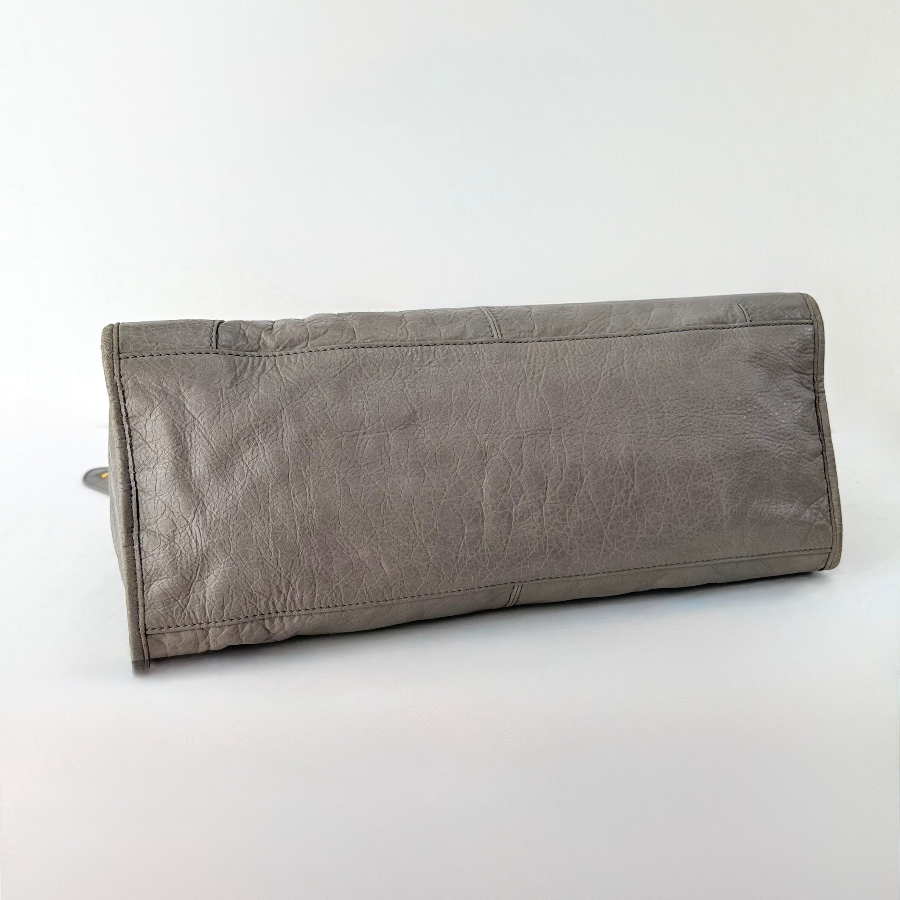 Balenciaga Agneau Giant Gold Hardware Part Time Gris Pyrite
