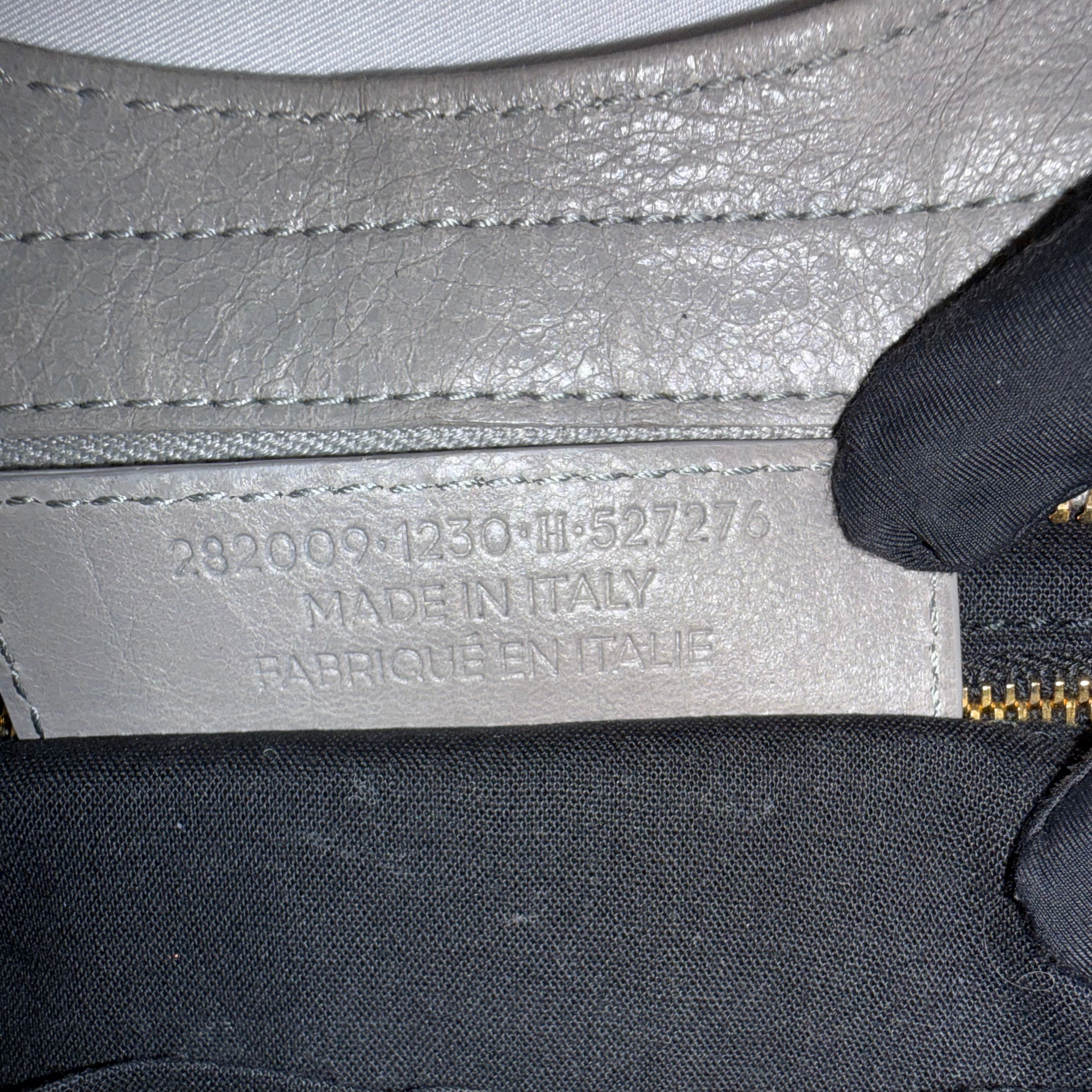Balenciaga Agneau Giant Gold Hardware Part Time Gris Pyrite
