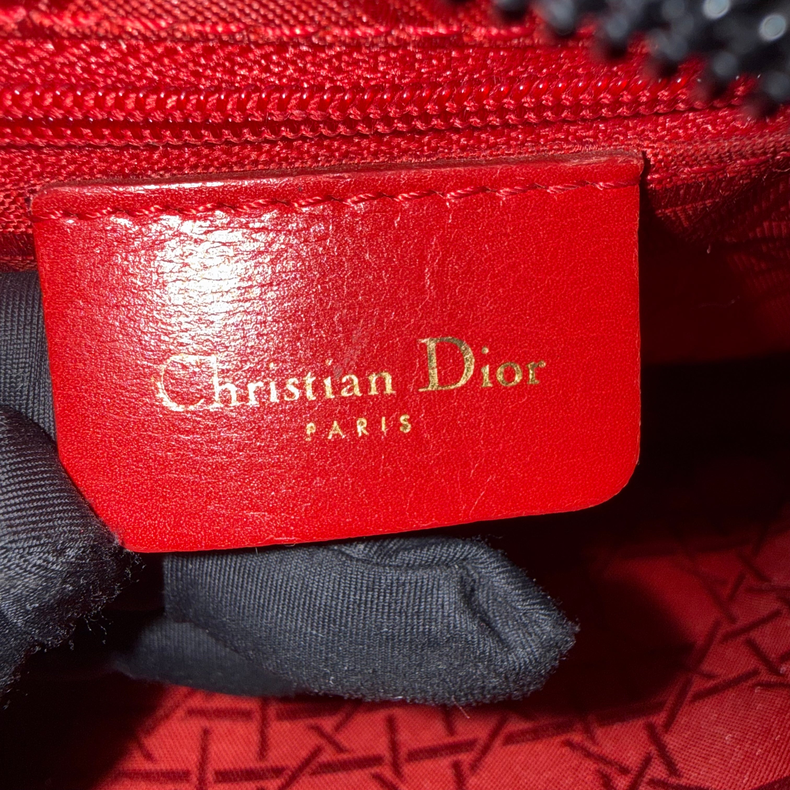 Christian Dior Lady Dior Cannage Black Shoulder Bag