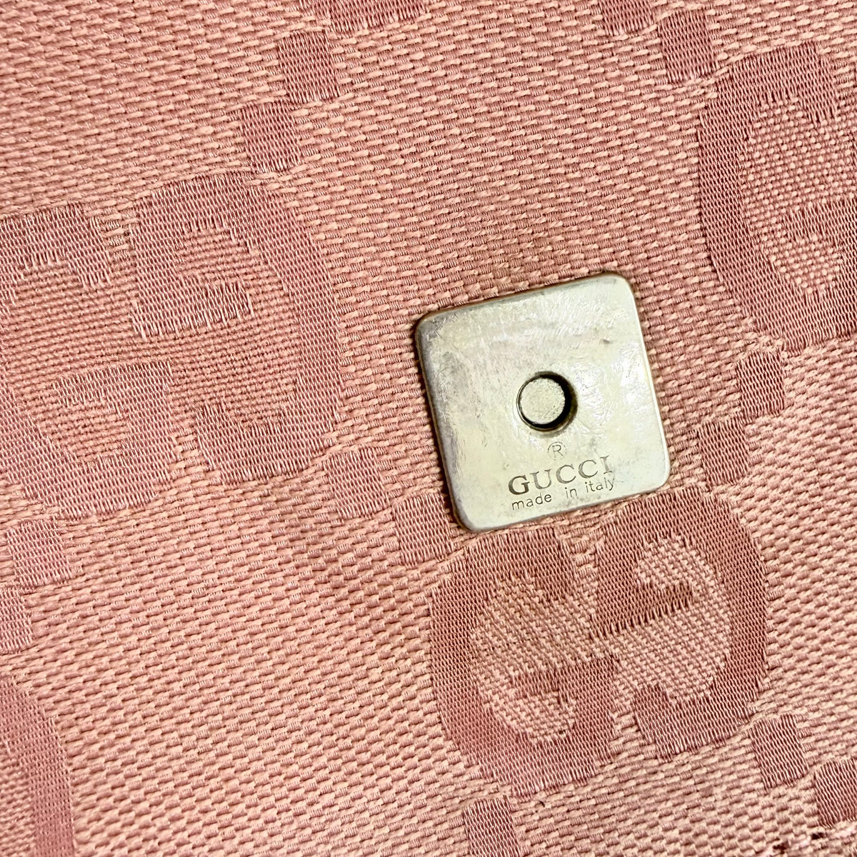 Gucci Pink Monogram Canvas Bag
