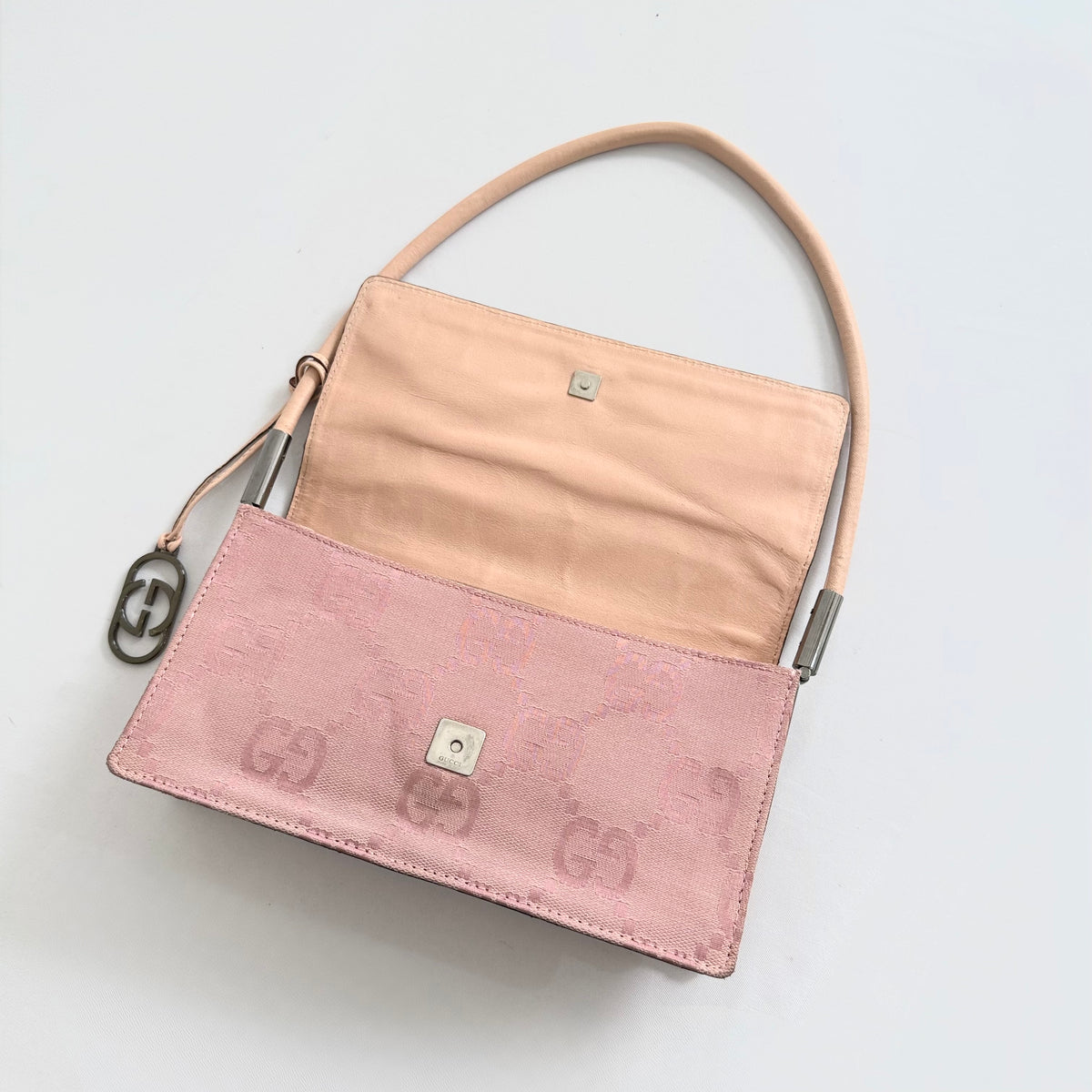 Gucci Pink Monogram Canvas Bag