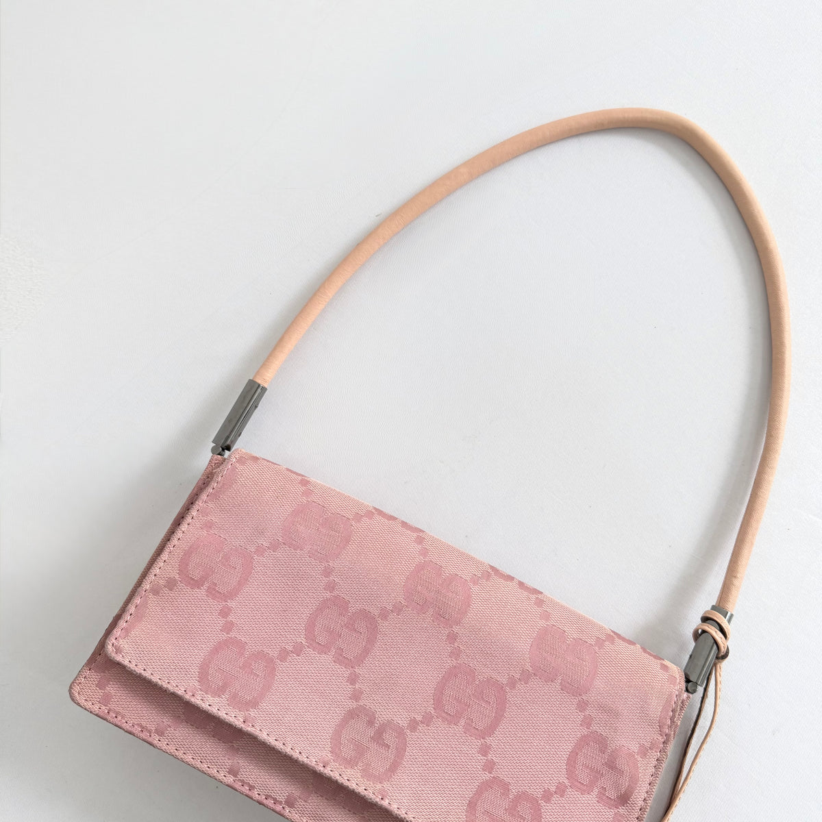 Gucci Pink Monogram Canvas Bag