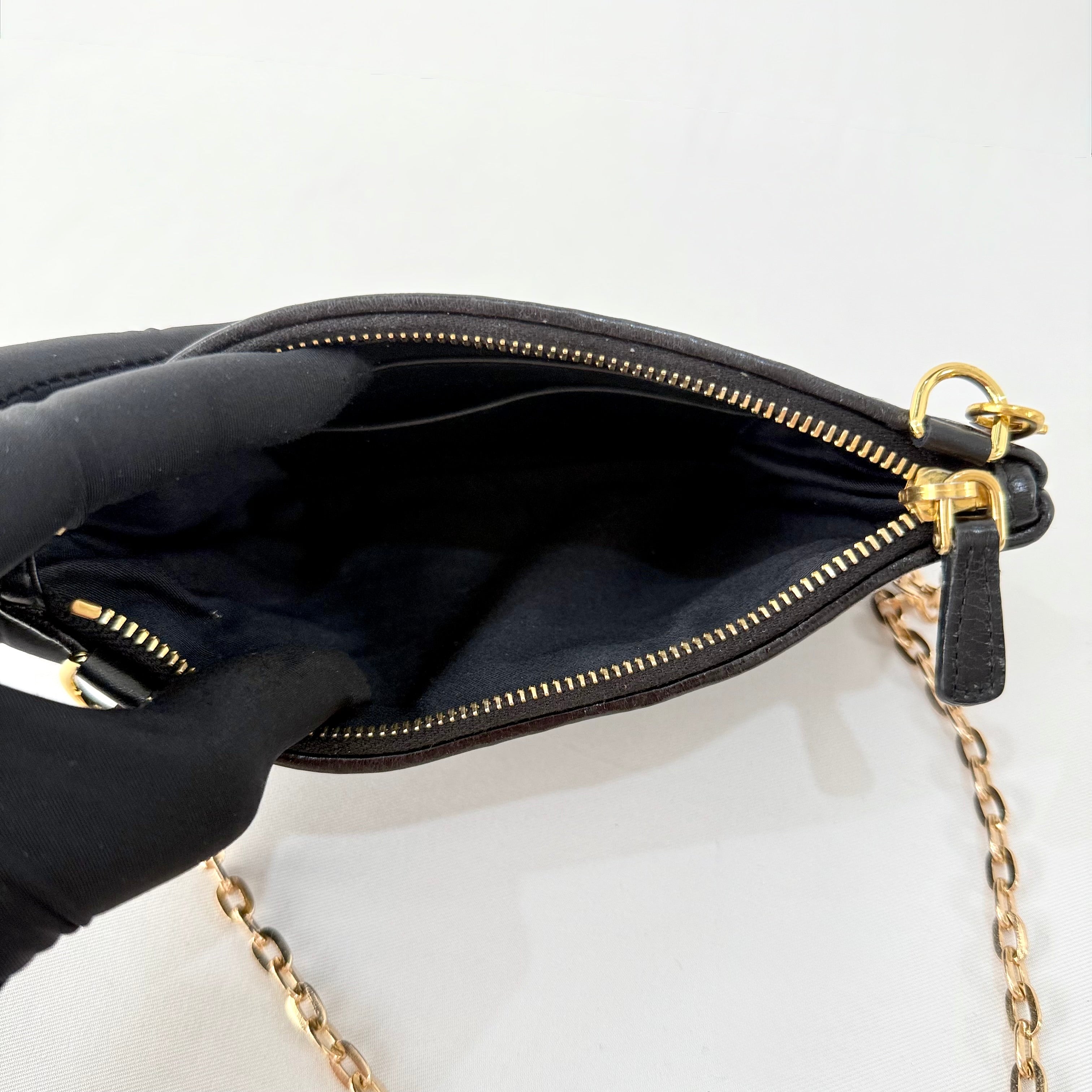 Miu Miu Matelasse Black Pouch