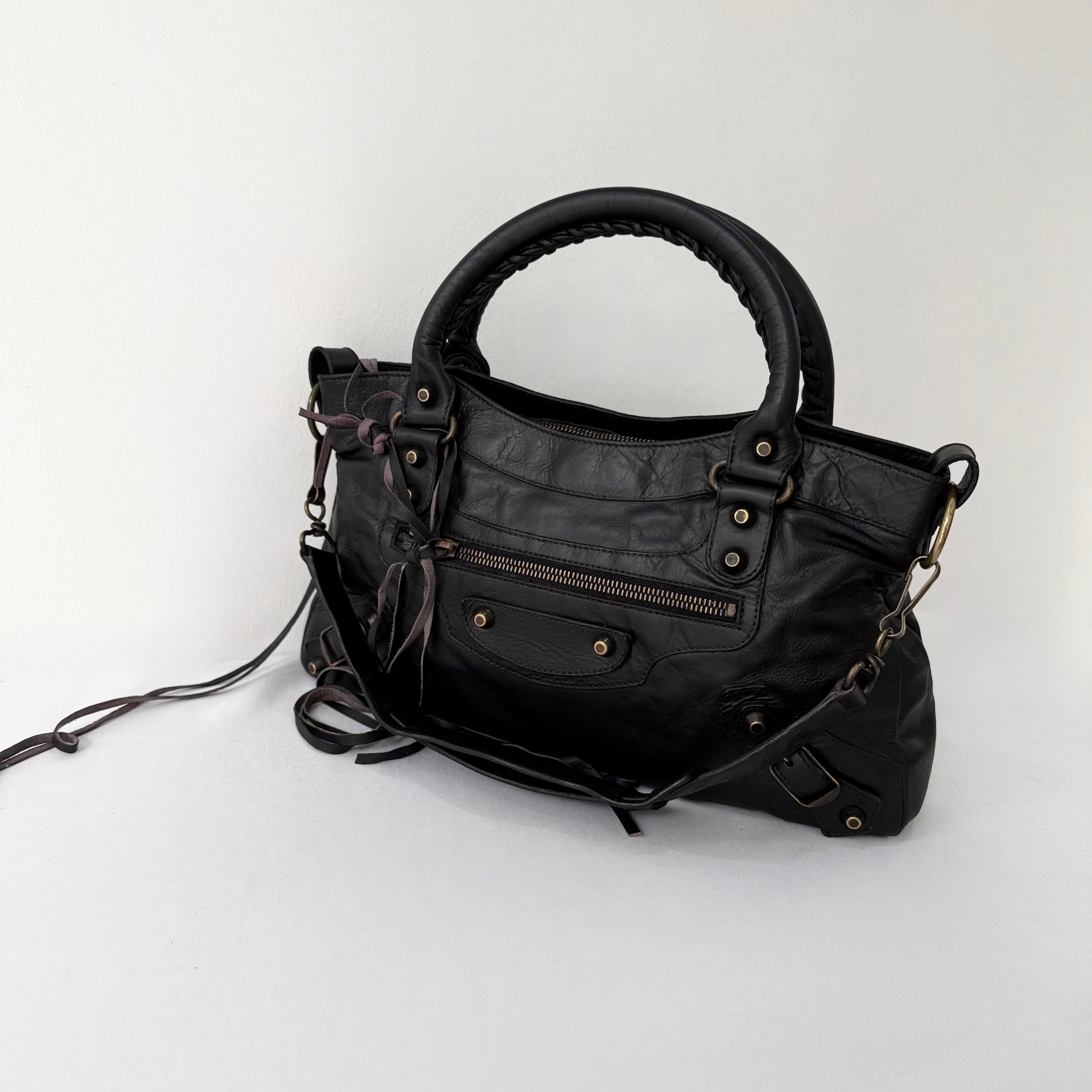 Balenciaga Le City First Bag in Black