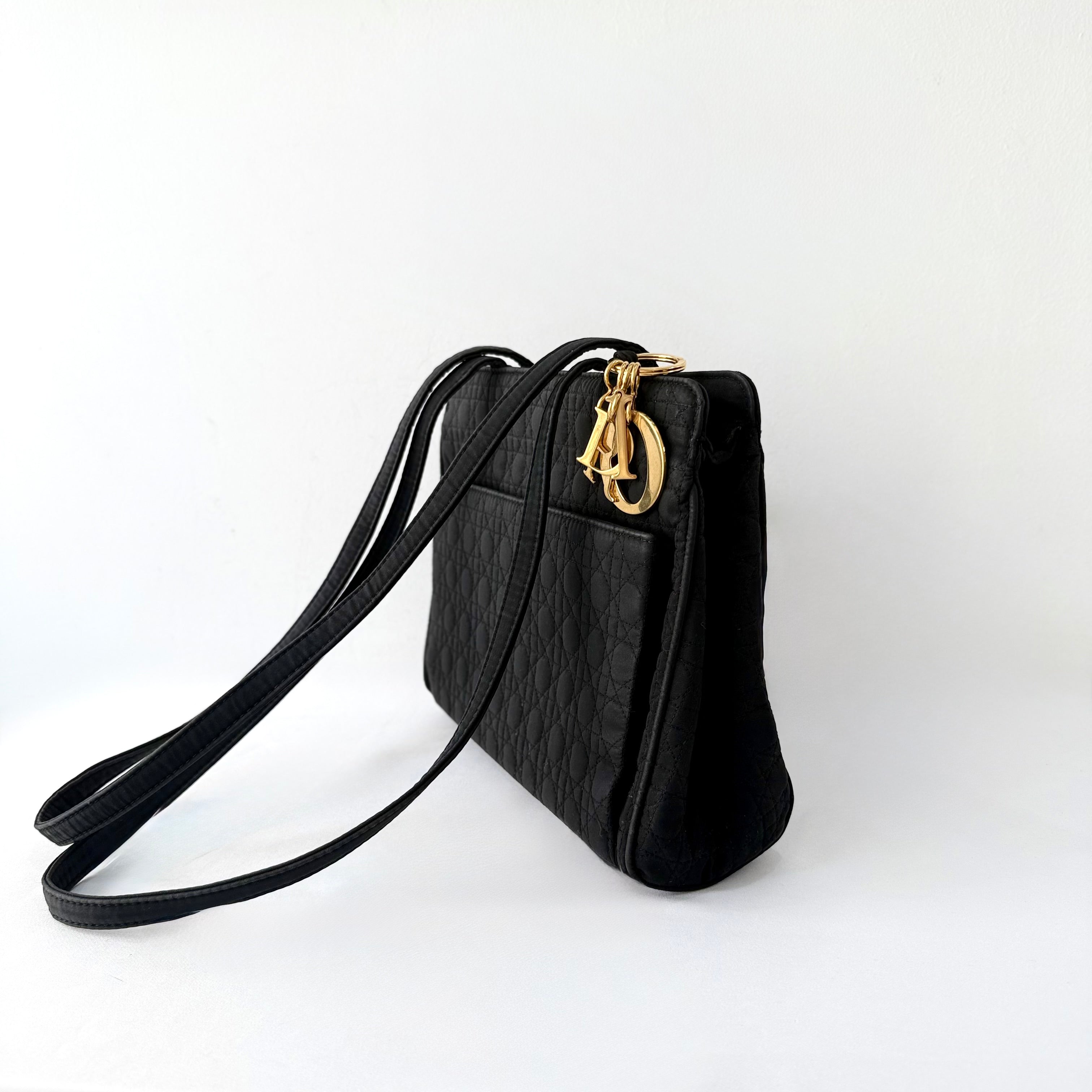 Christian Dior Lady Dior Cannage Black Shoulder Bag