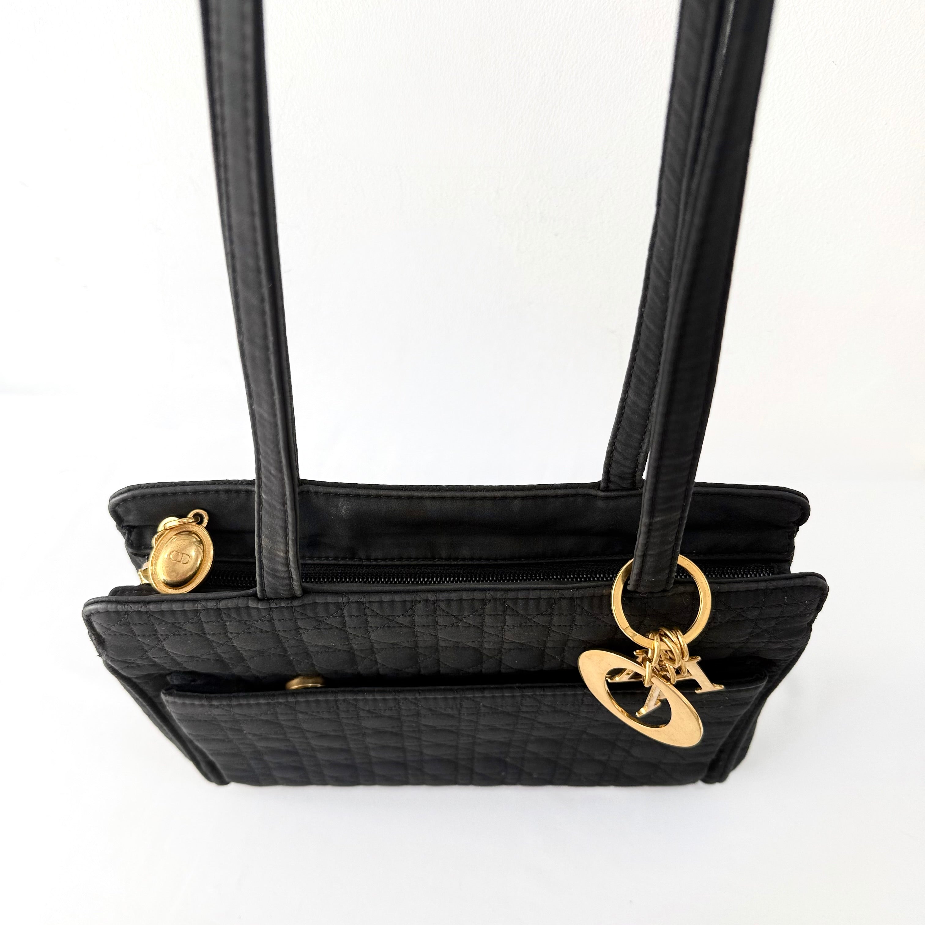 Christian Dior Lady Dior Cannage Black Shoulder Bag