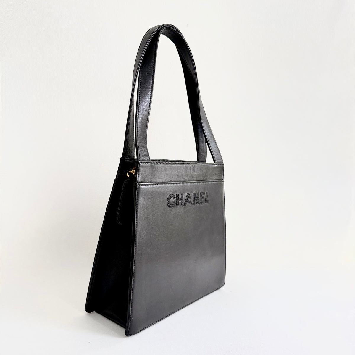 Chanel Shoulder Bag Lambskin Black