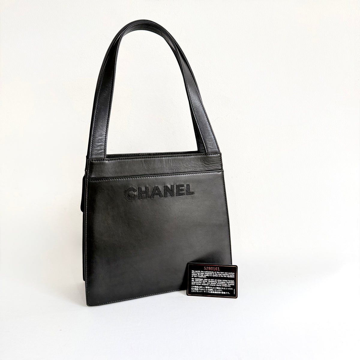 Chanel Shoulder Bag Lambskin Black
