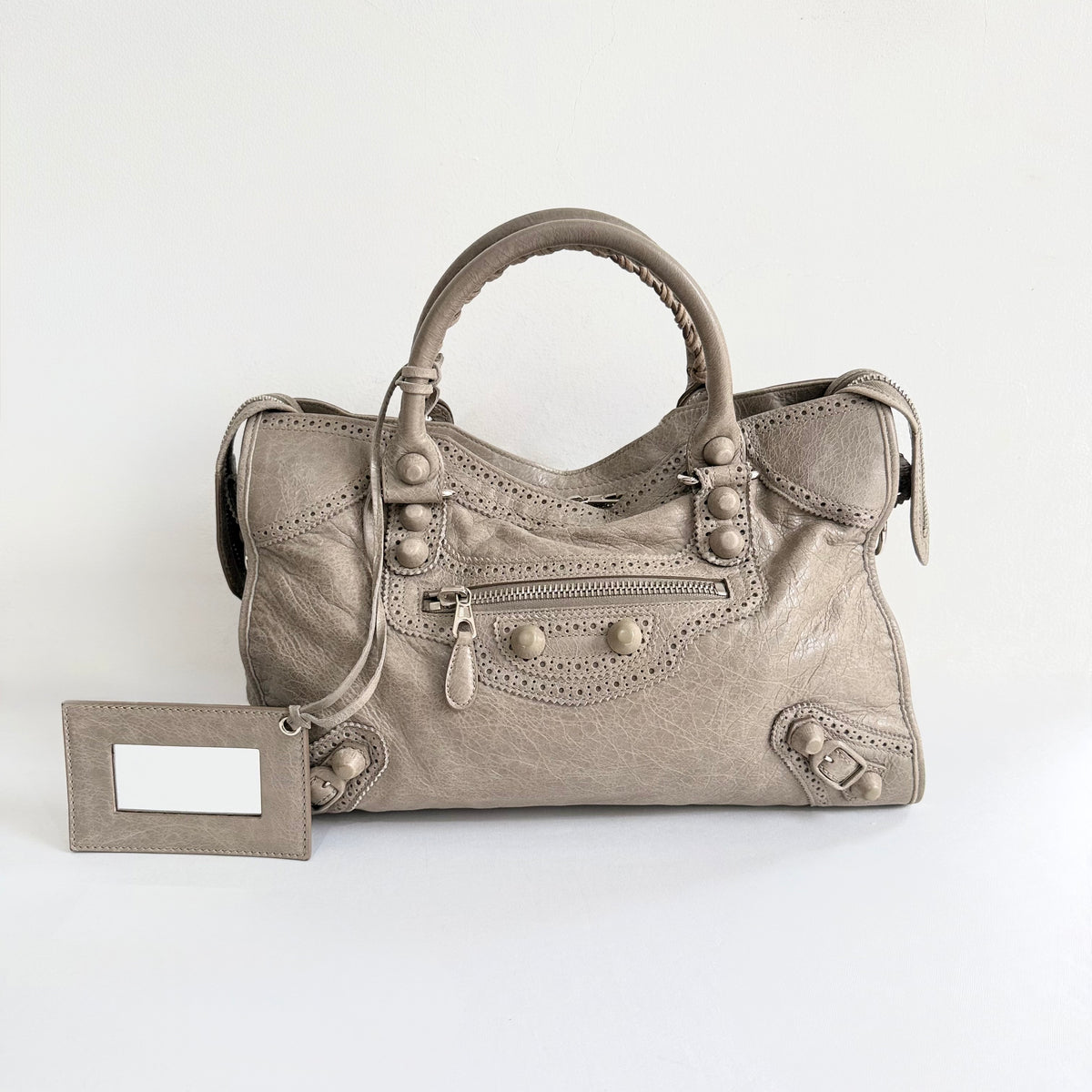 Balenciaga Giant Covered Brogues City Bag