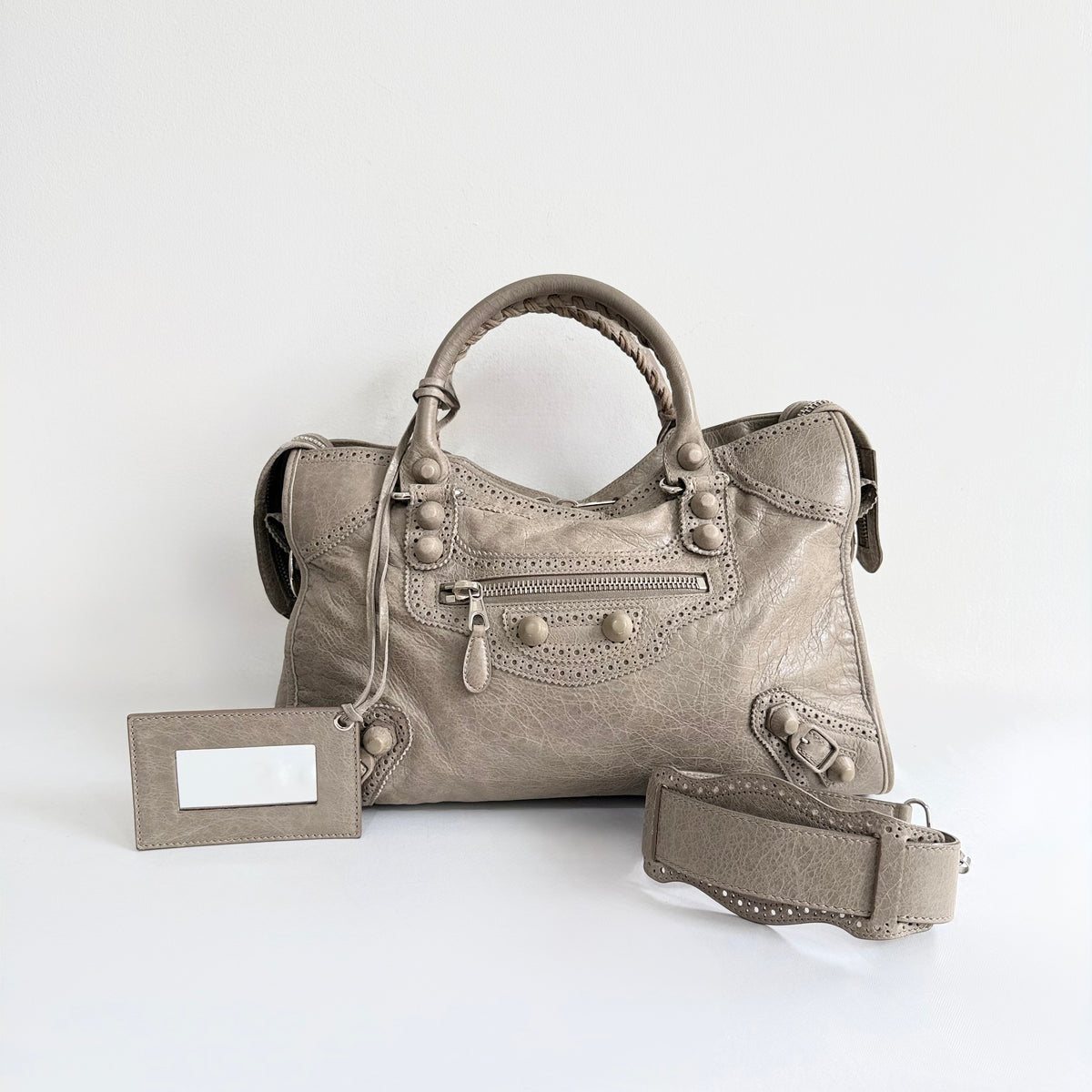 Balenciaga Giant Covered Brogues City Bag