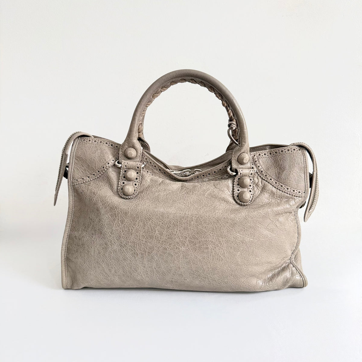 Balenciaga Giant Covered Brogues City Bag