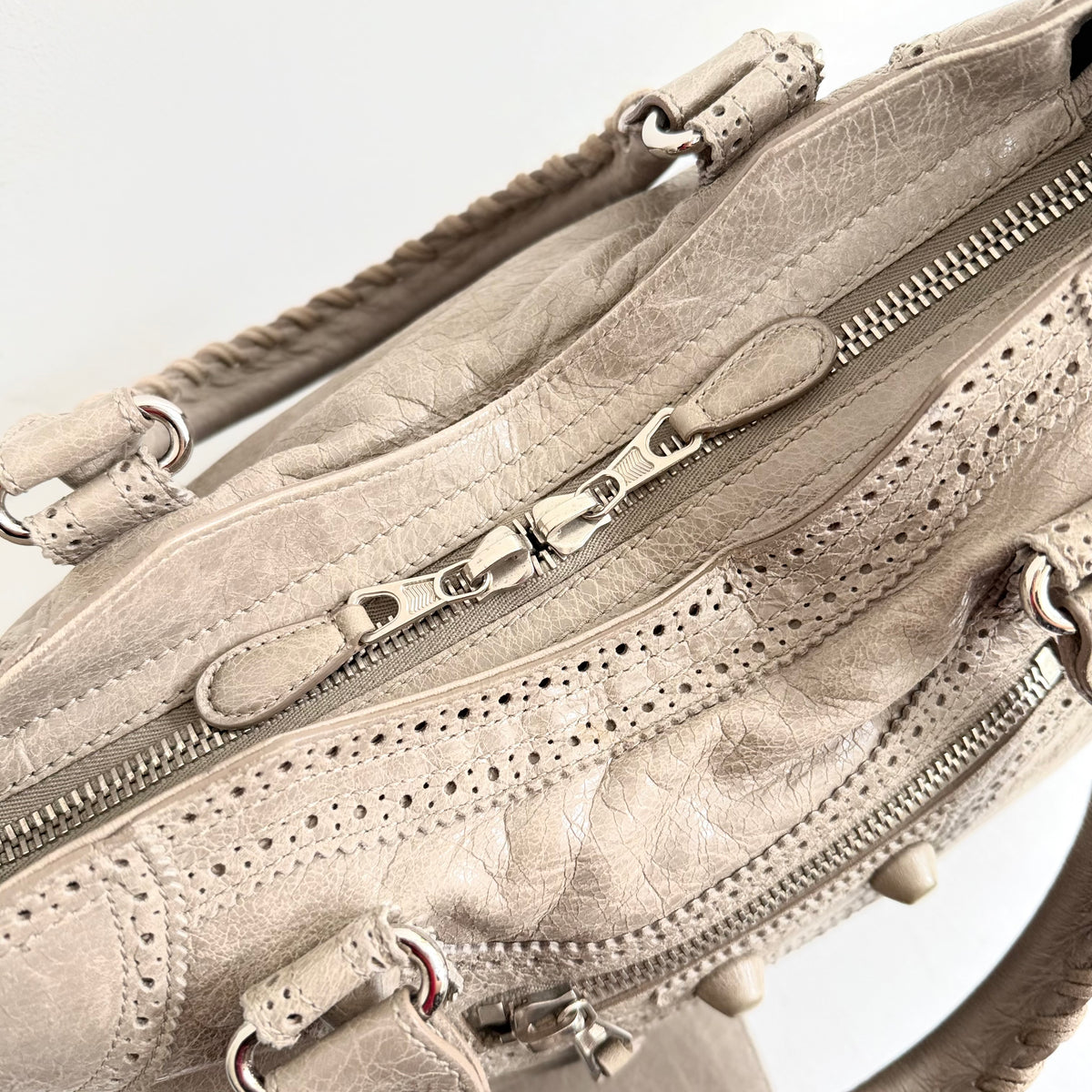 Balenciaga Giant Covered Brogues City Bag