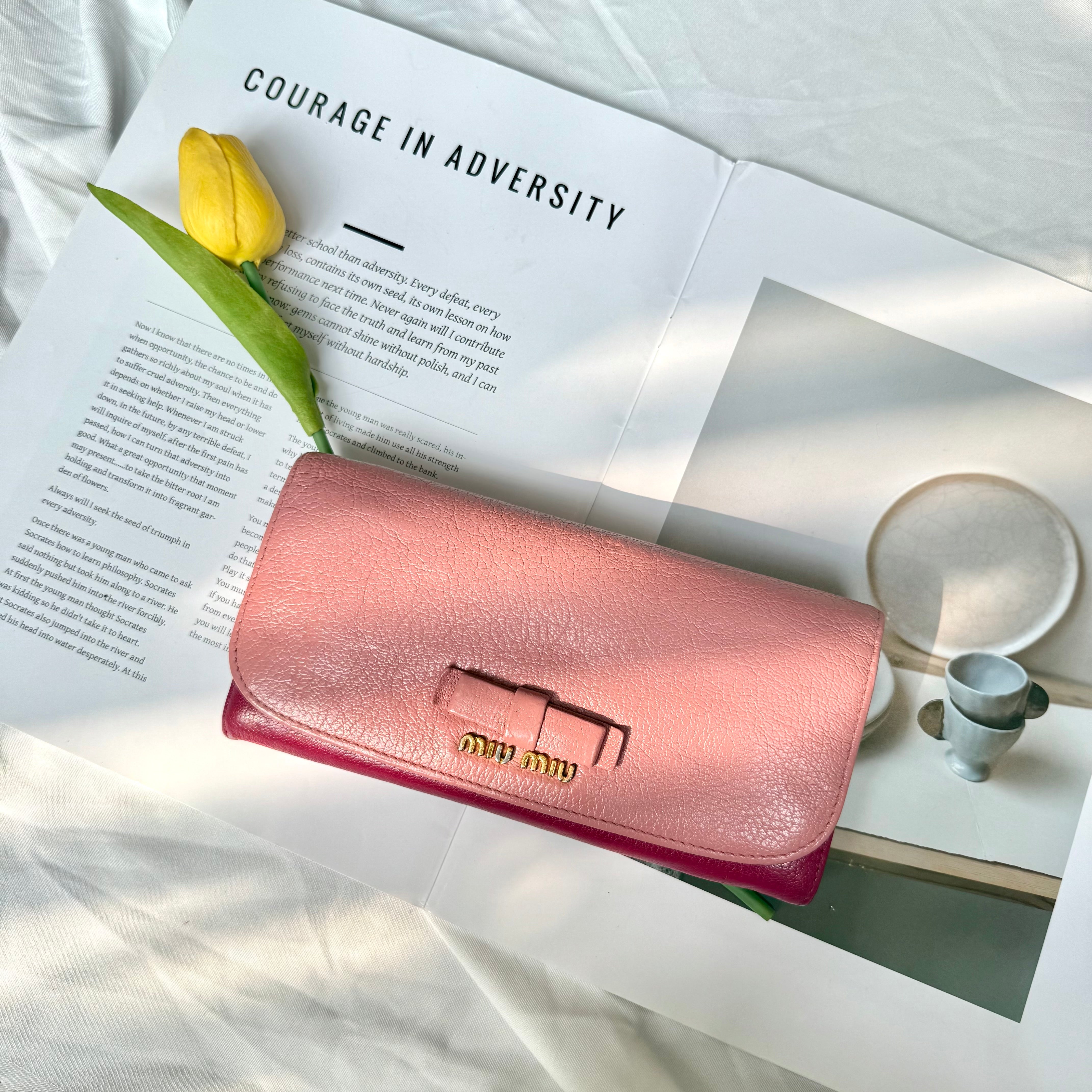 Miu Miu Blush Pink Long Wallet