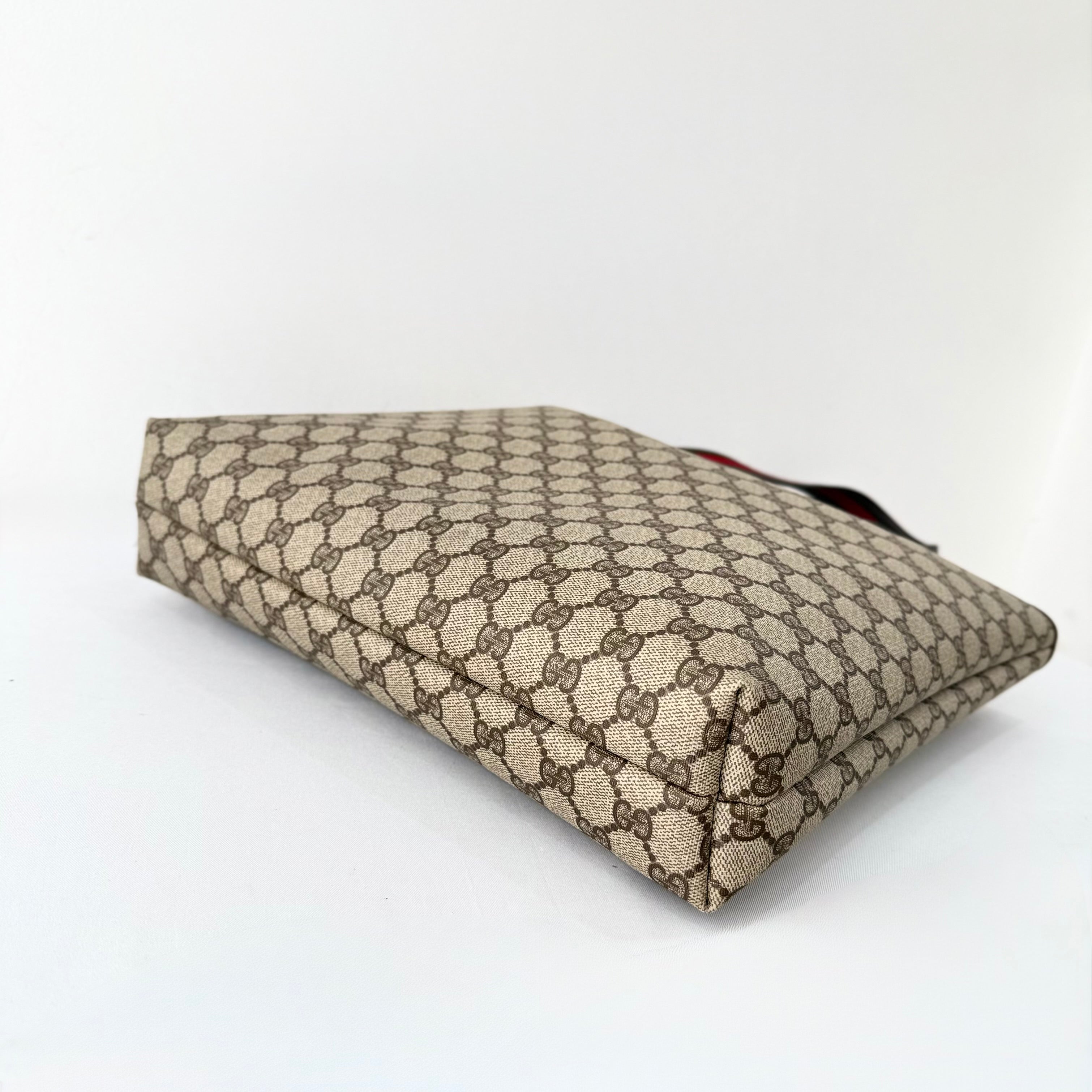 Gucci GG Supreme Tote Bag Brown