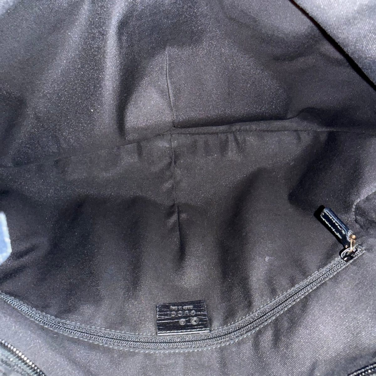 Gucci Black GG Reins Hobo Bag