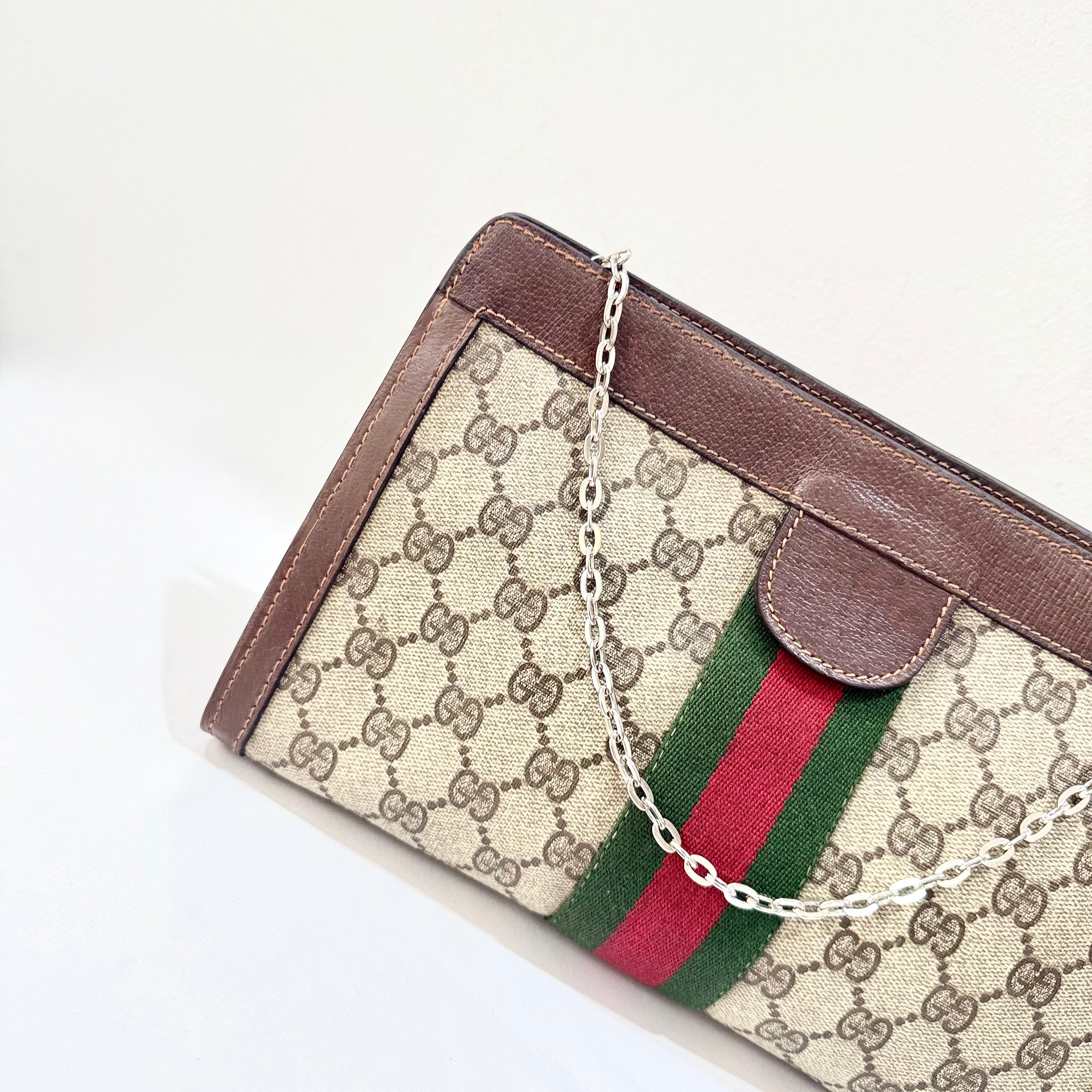 Gucci GG Supreme Monogram Web Ophidia Chain Shoulder