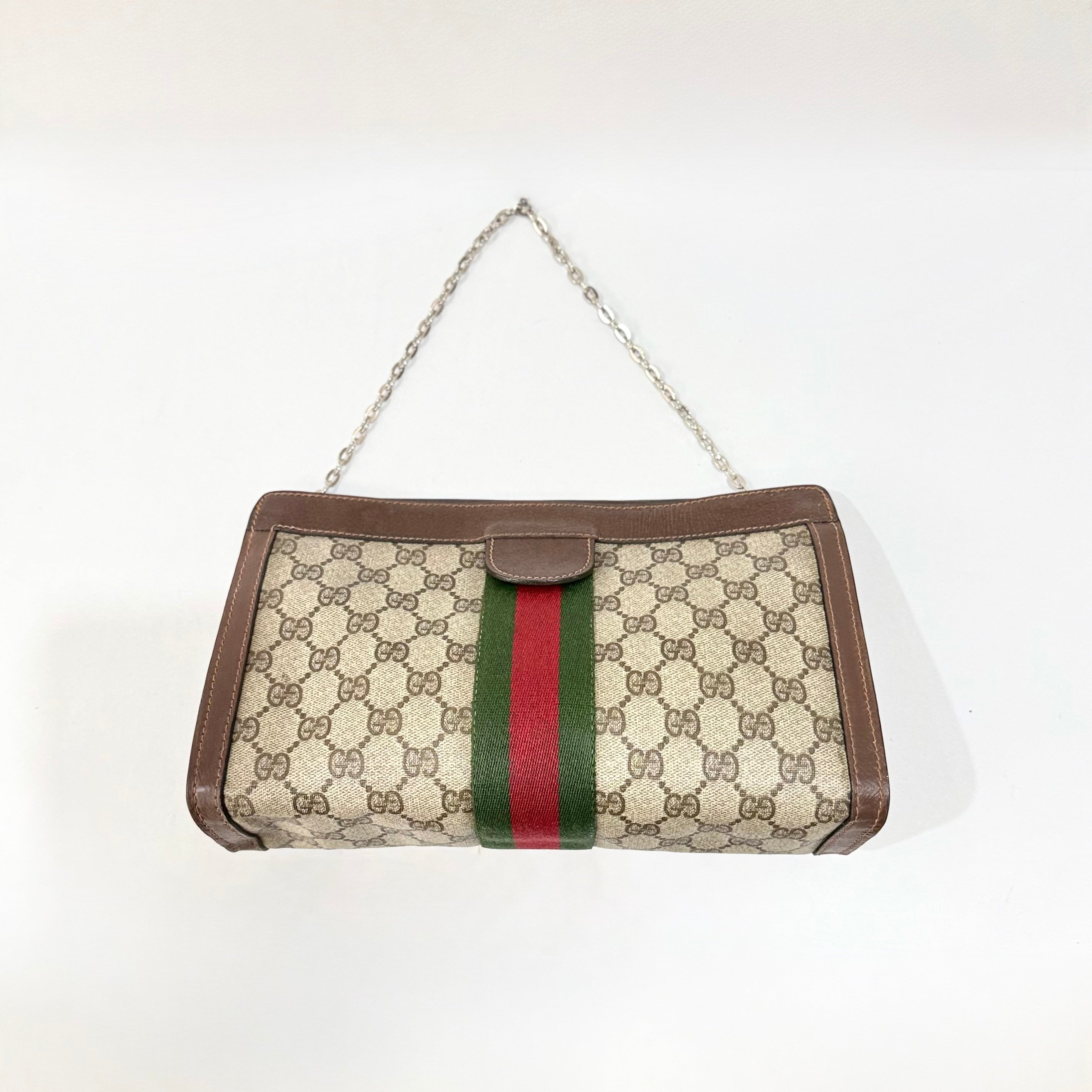 Gucci GG Supreme Monogram Web Ophidia Chain Shoulder