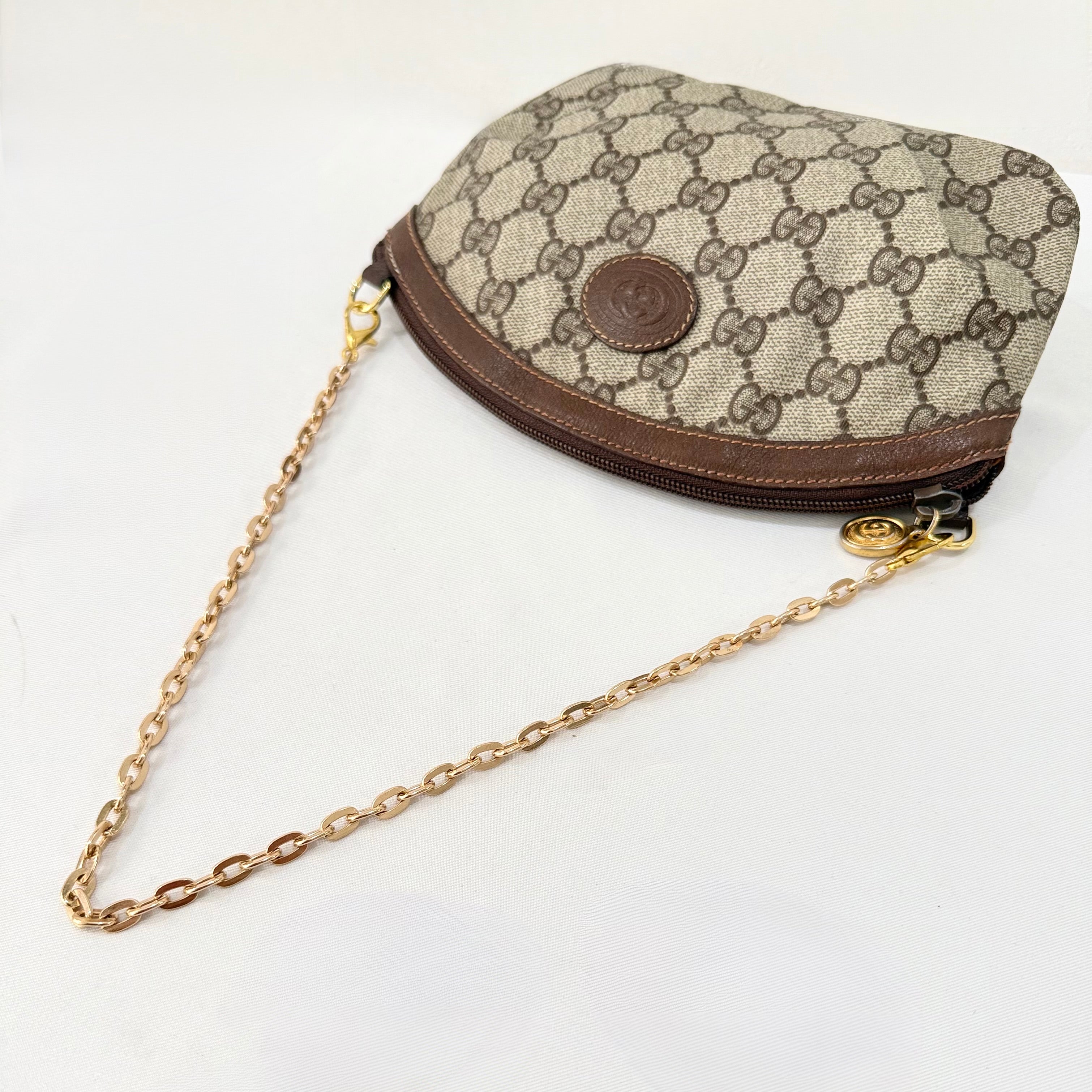 GUCCI GG Supreme Web Sherry Line Pochette