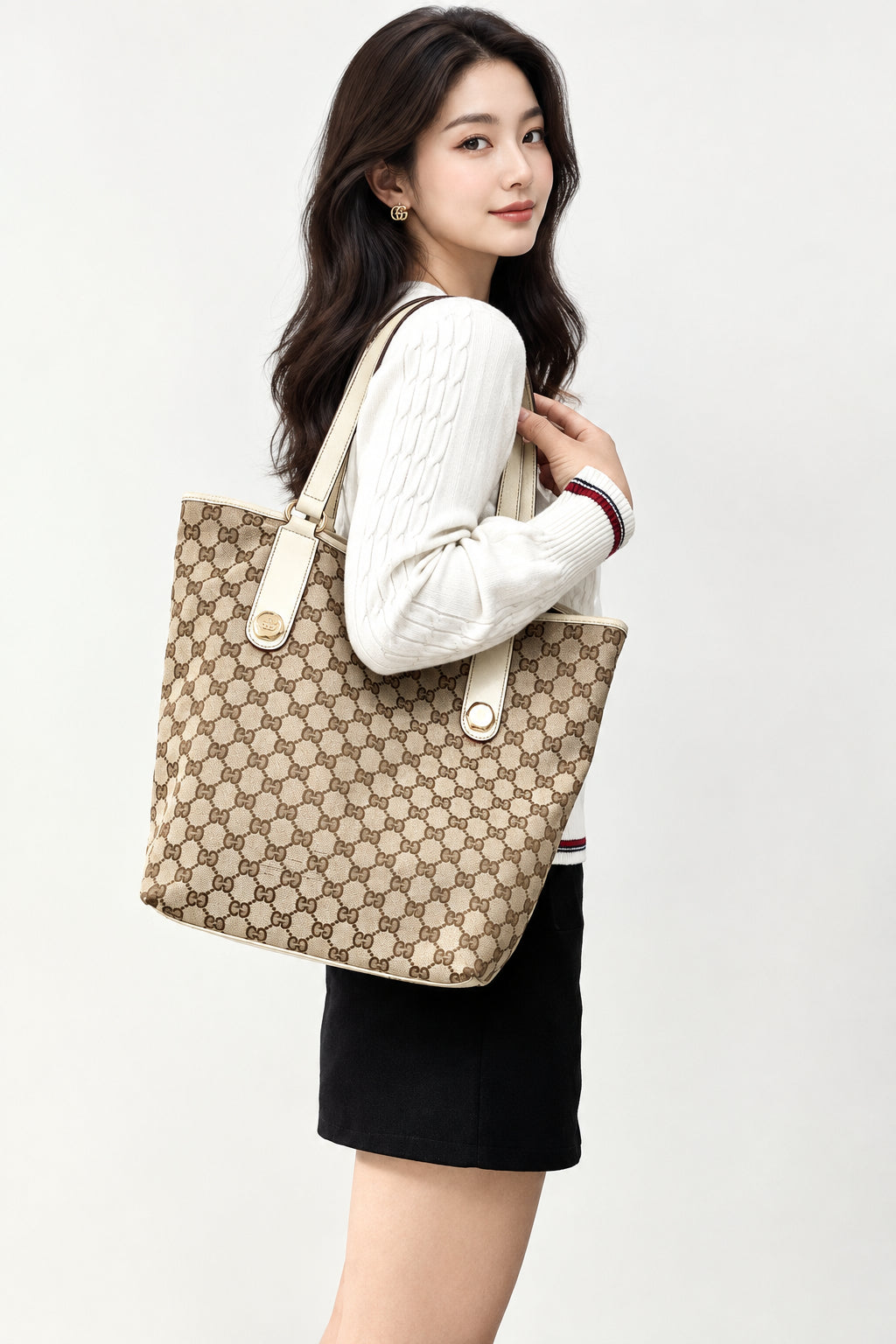 Gucci GG Canvas Charmy Tote
