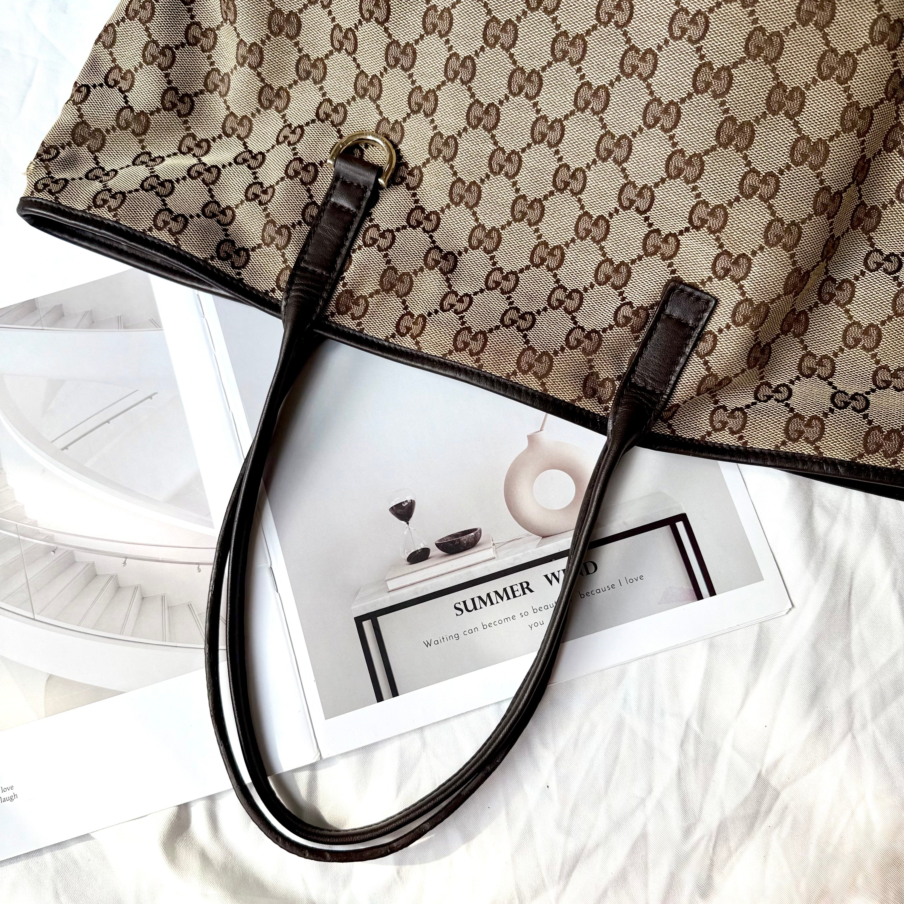 Gucci Britt Monogram Tote Bag