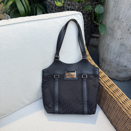Christian Dior Diorrissimo Black Trotter Tote Bag