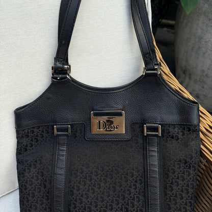 Christian Dior Diorrissimo Black Trotter Tote Bag