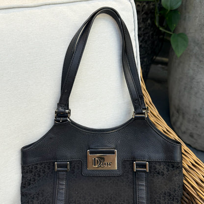 Christian Dior Diorrissimo Black Trotter Tote Bag