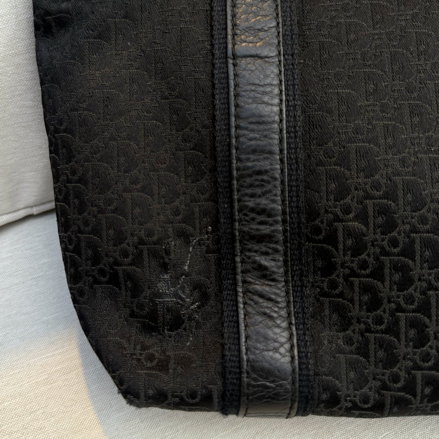 Christian Dior Diorrissimo Black Trotter Tote Bag